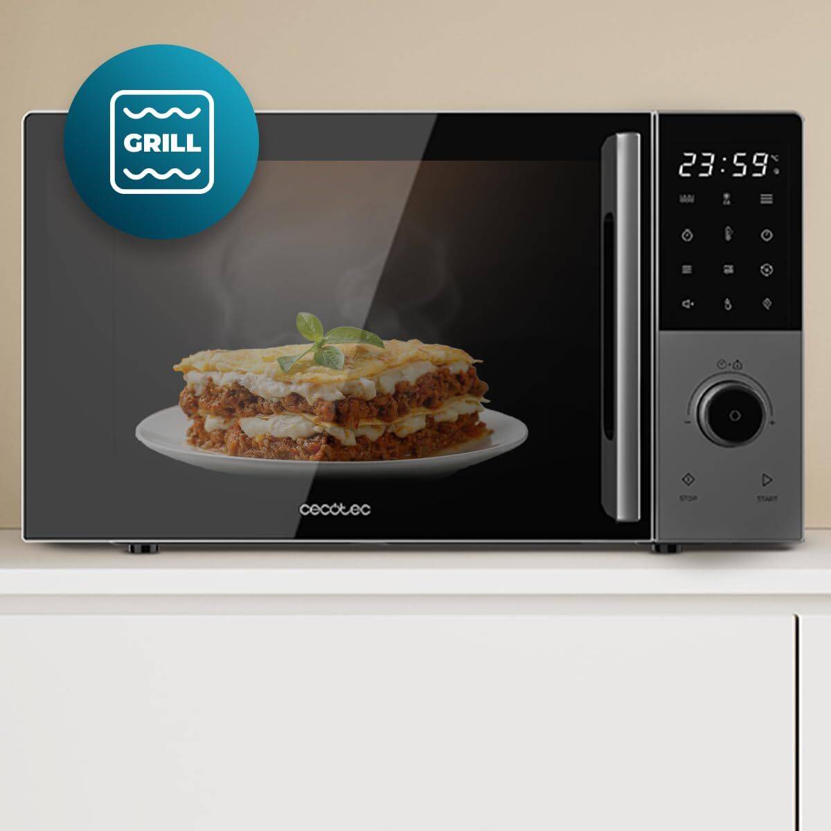 Microondas con Grill Cecotec Proclean 2800 Negro 2200 W 28 L