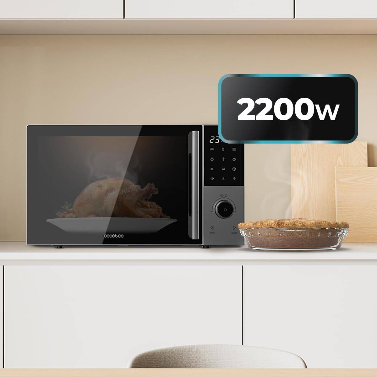 Microondas con Grill Cecotec Proclean 2800 Negro 2200 W 28 L
