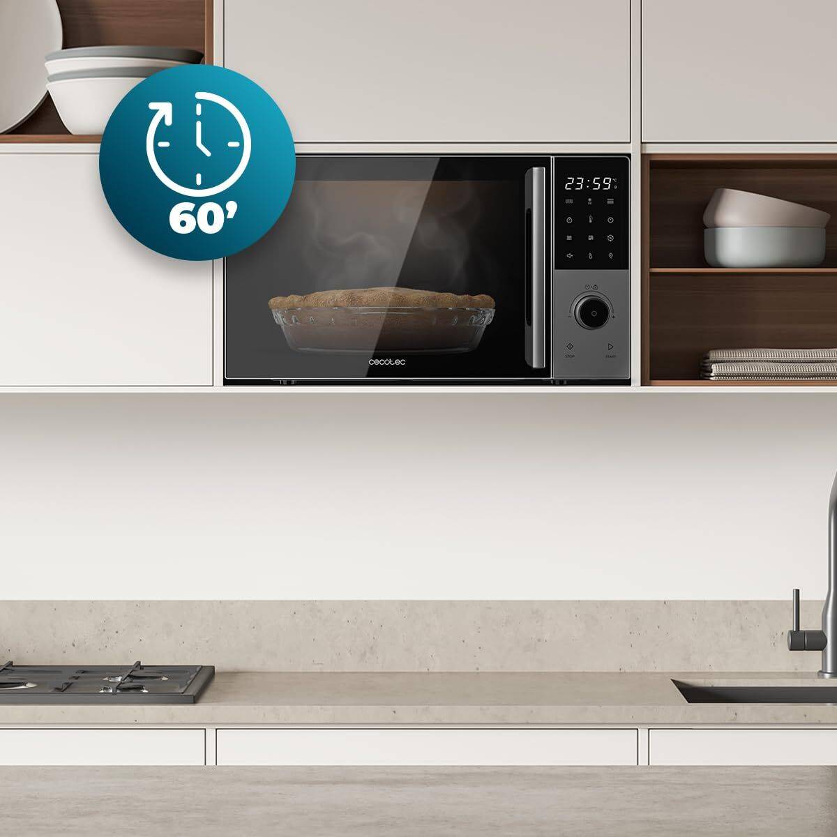 Microondas con Grill Cecotec Proclean 2800 Negro 2200 W 28 L
