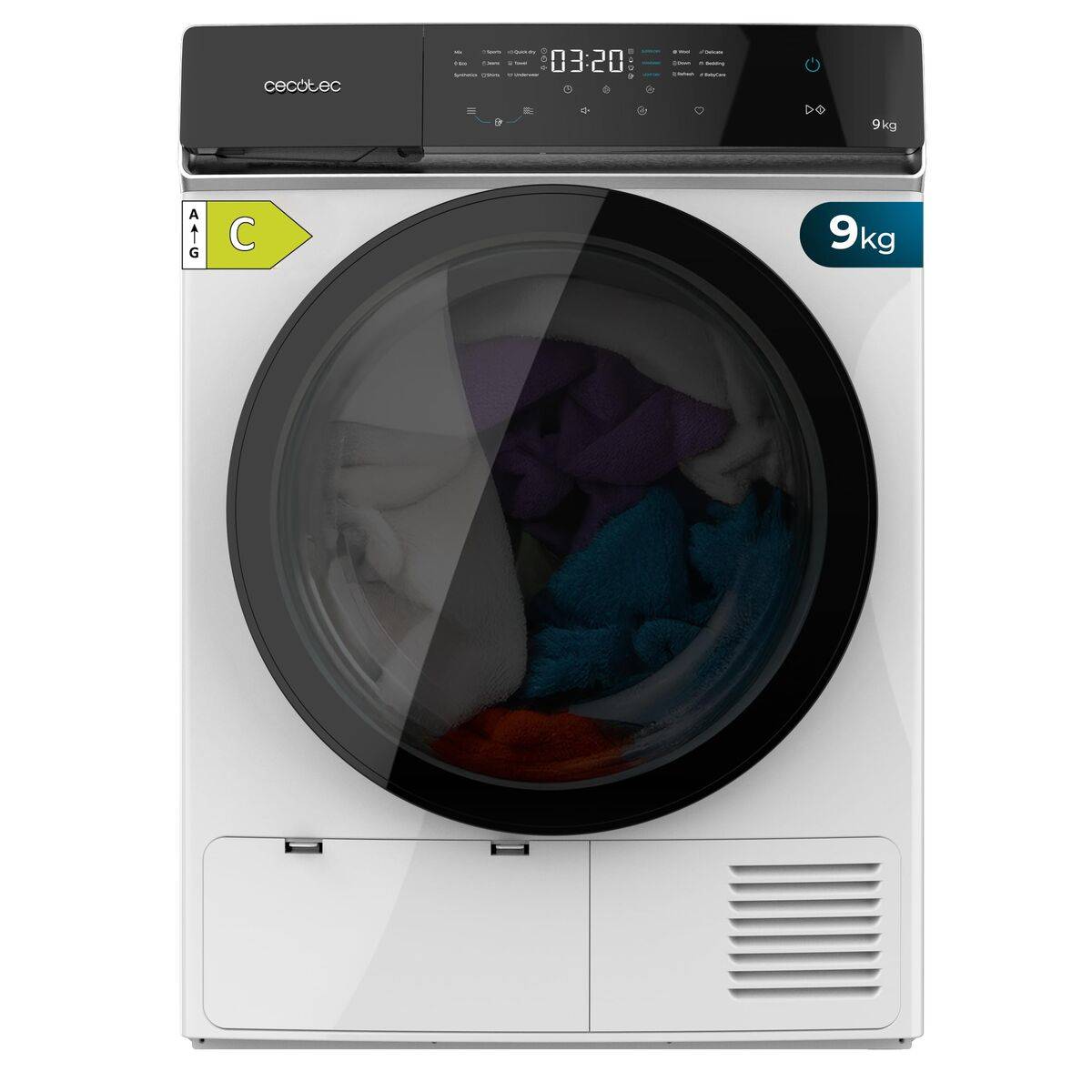 Secadora con bomba de calor Cecotec Bolero DressCode 9400 Inverter 9 kg