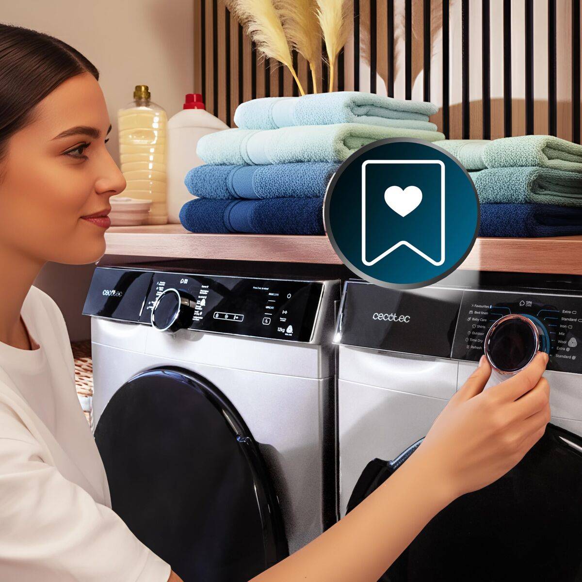 Secadora con bomba de calor Cecotec Dry 10505 Inverter 10 kg