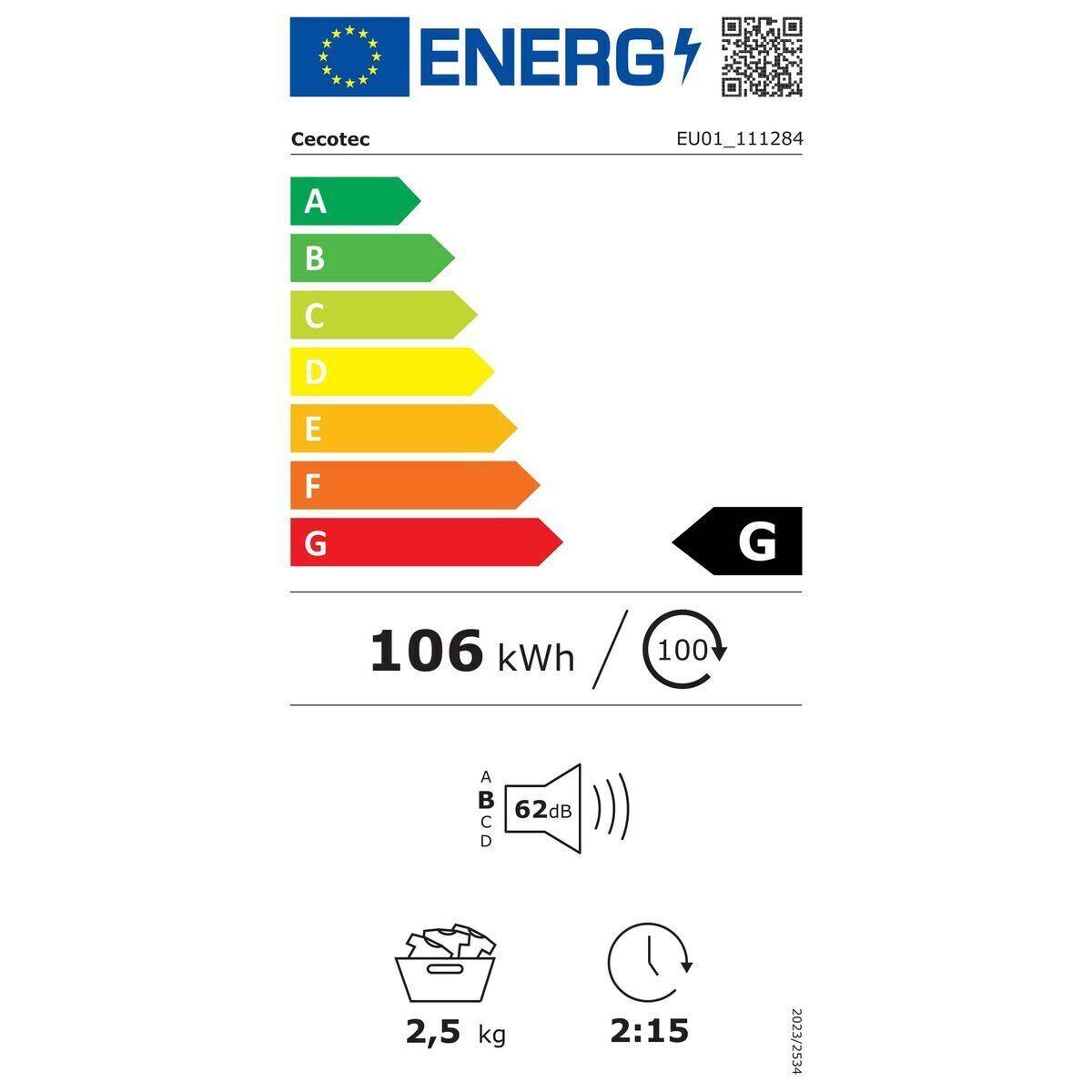 Secadora de evacuación Cecotec DressCode Dry 3150V