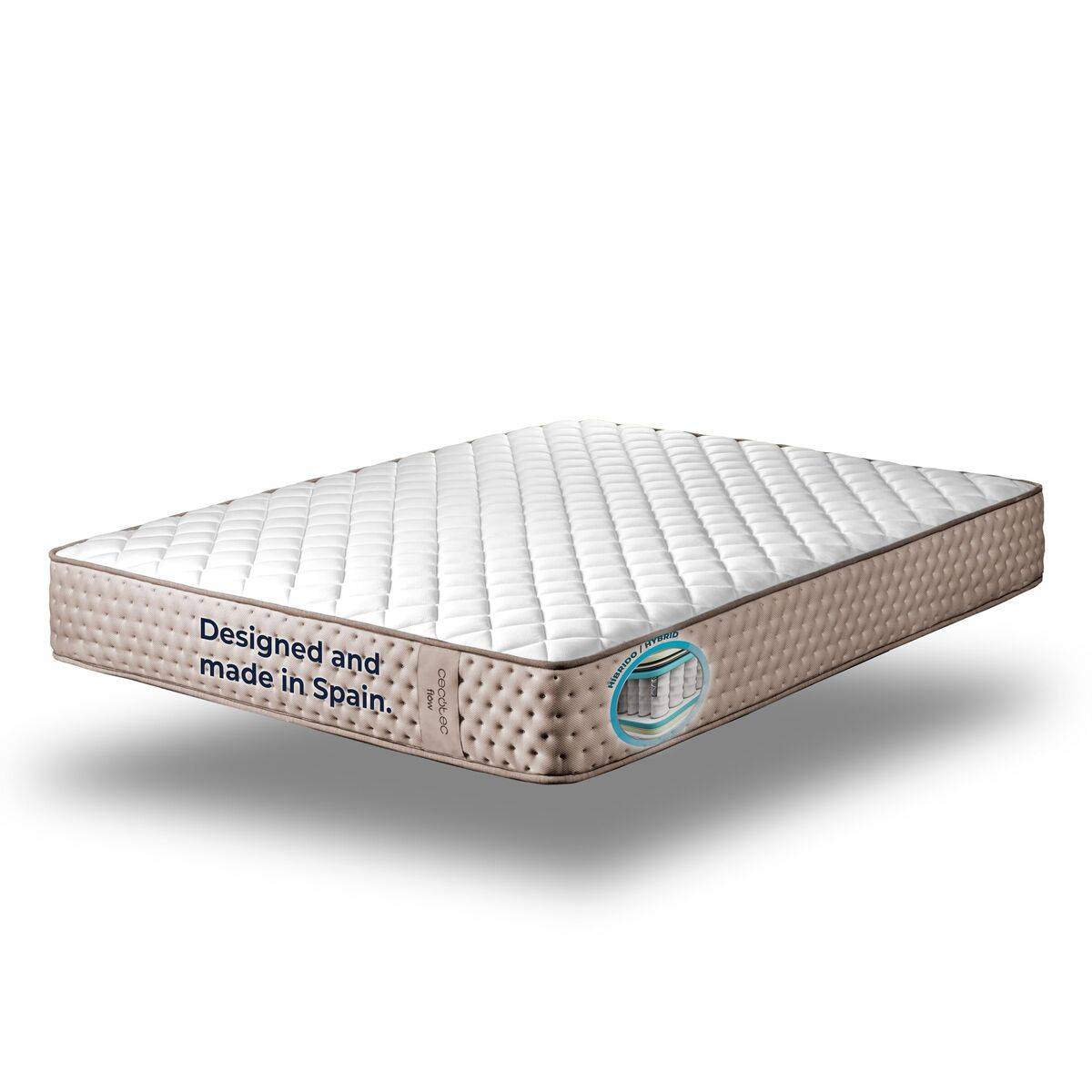 Cecotec Colchón Flow 6790 Hybrid 150x190 cm alta firmeza muelles ensacados zonas confort