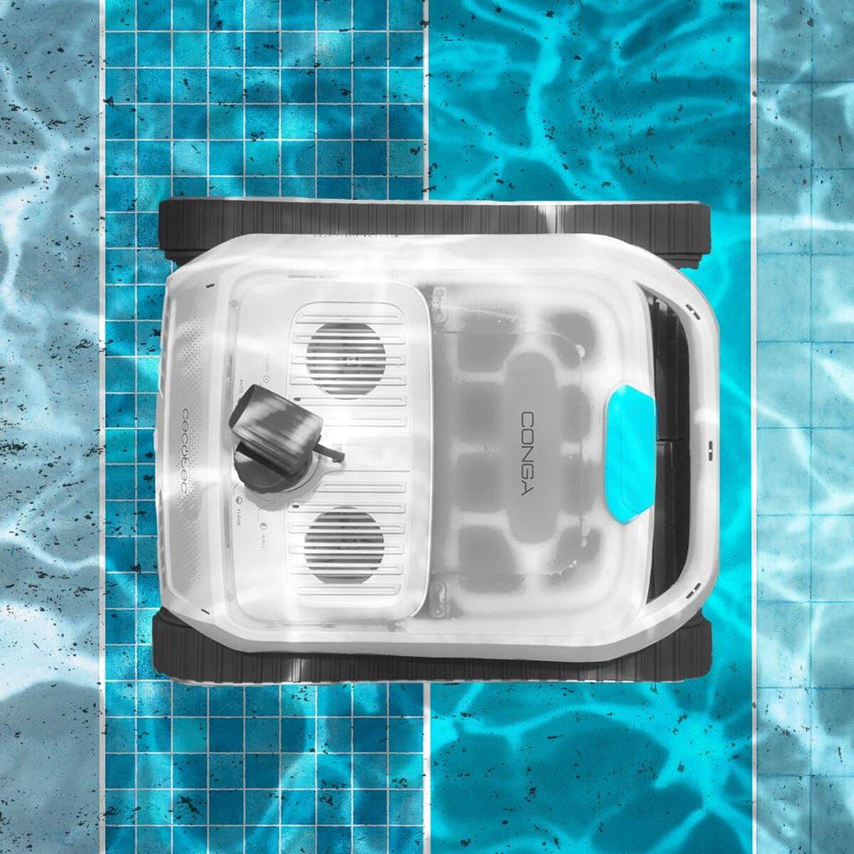 Cecotec Limpiafondos automático Pooldroid 10000 TotalClean AquaSkater APP 150min 300m²