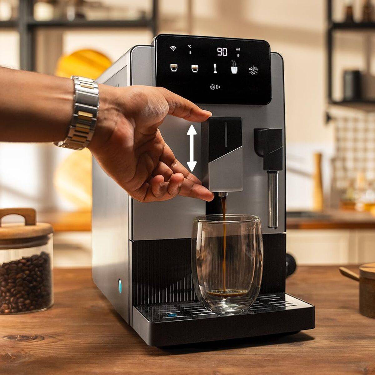 Cecotec Cafetera Superautomática Cremmaet Steam 19 bar 1,1L negro vaporizador 1500W