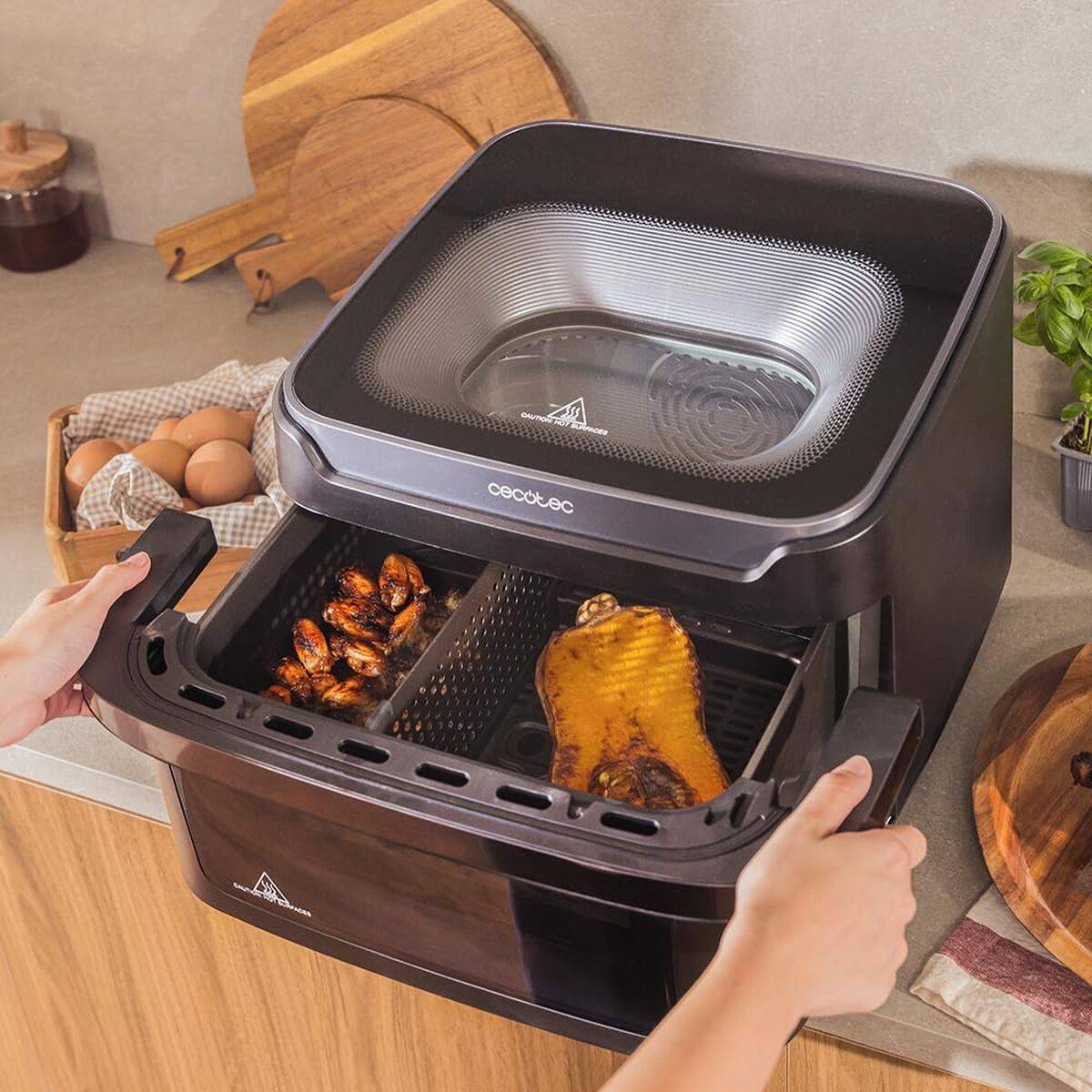 Cecotec Freidora de Aire Cecofry Advance 10000 Full Vision 10L 2200W Negro 12 menús