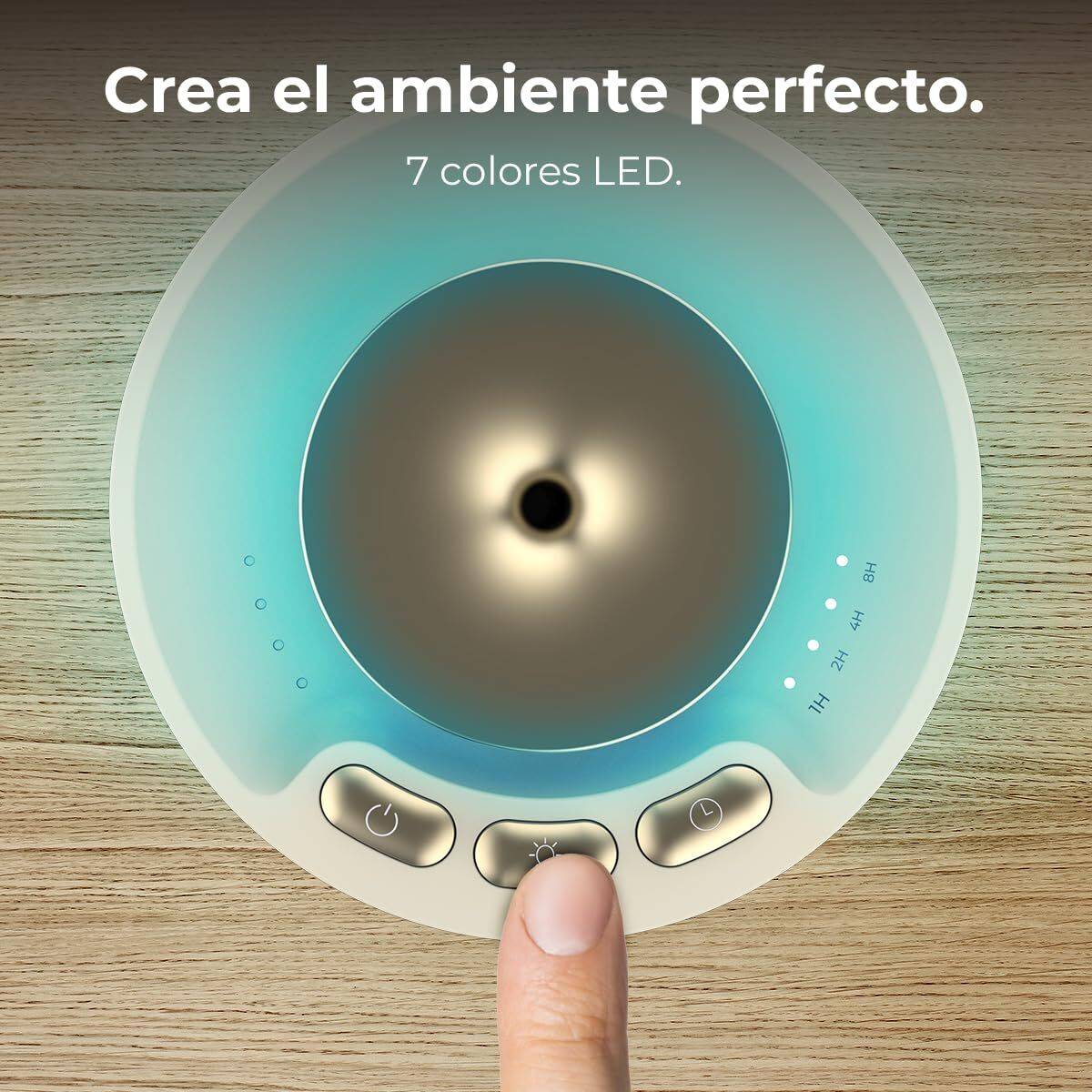 Cecotec Humidificador PureAroma 3000 10L 10W Bluetooth Altavoz LED 3 modos blanco