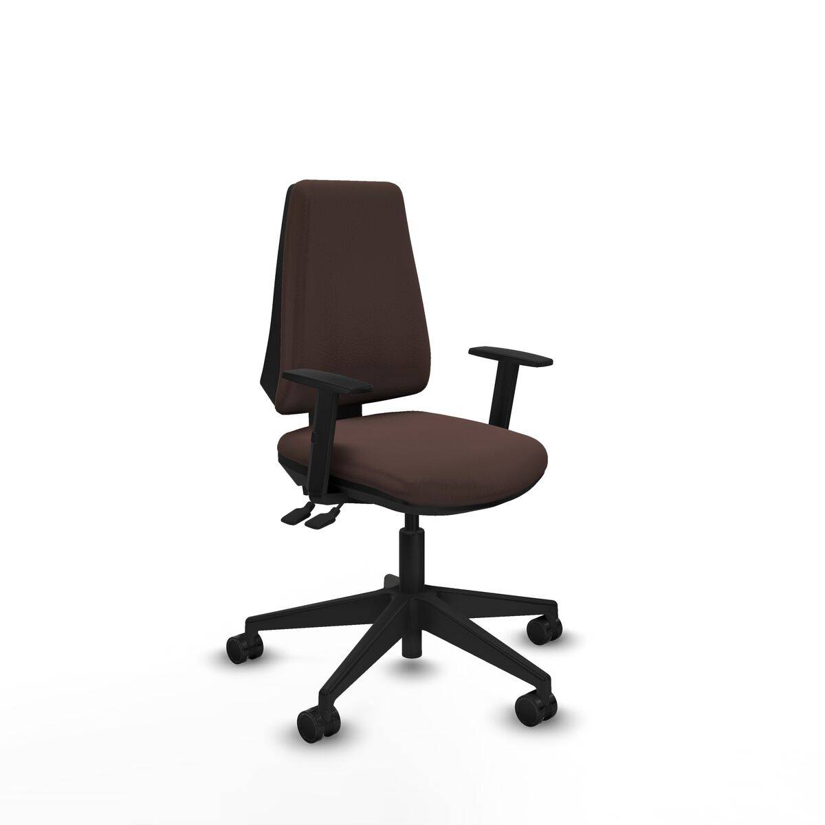 Silla de Oficina Elche AS Piqueras y Crespo B1D066N Marrón oscuro