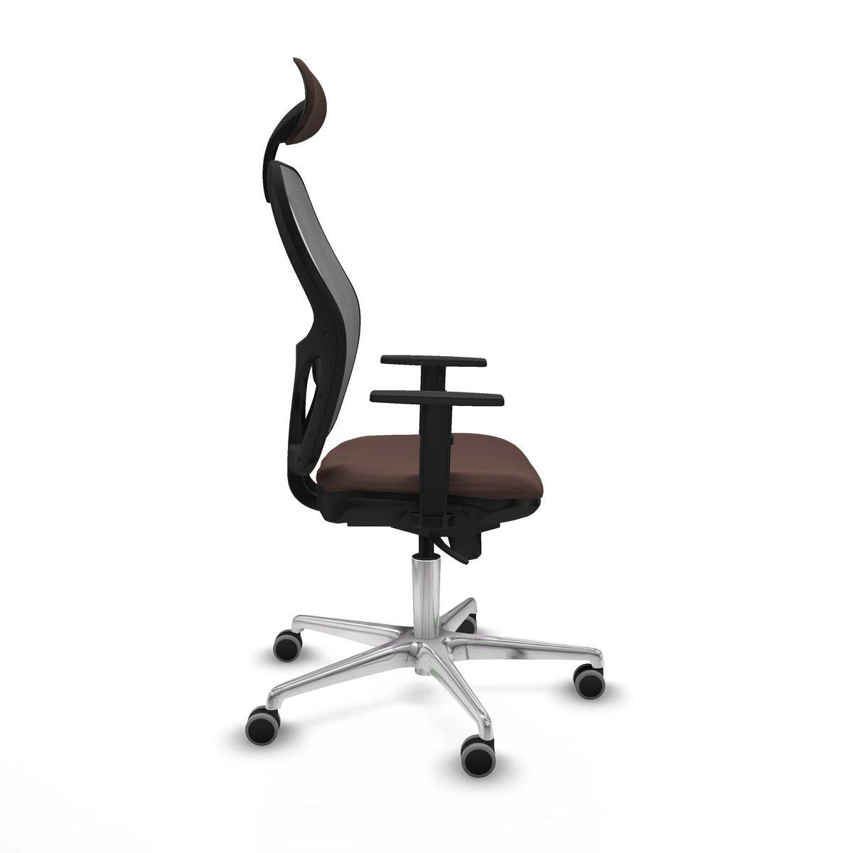 Silla de Oficina Piqueras y Crespo 1D086G1 Gris Marrón oscuro