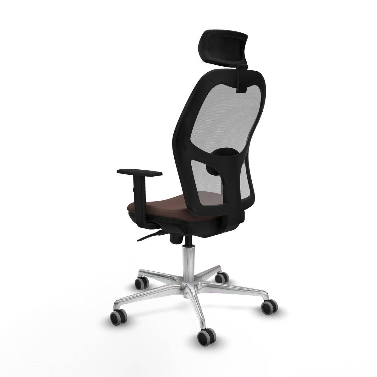 Silla de Oficina Piqueras y Crespo 1D086G2 Gris Marrón oscuro