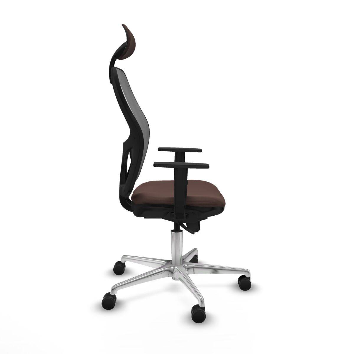 Silla de Oficina Piqueras y Crespo 1D086N1 Gris Marrón oscuro