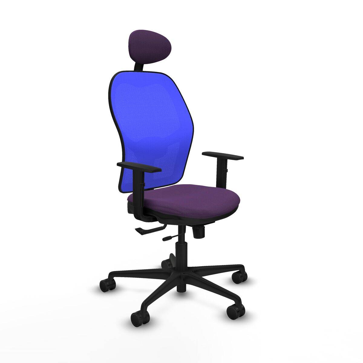 Silla de Oficina con Cabecero Jorquera Piqueras y Crespo 1D036N1 Morado