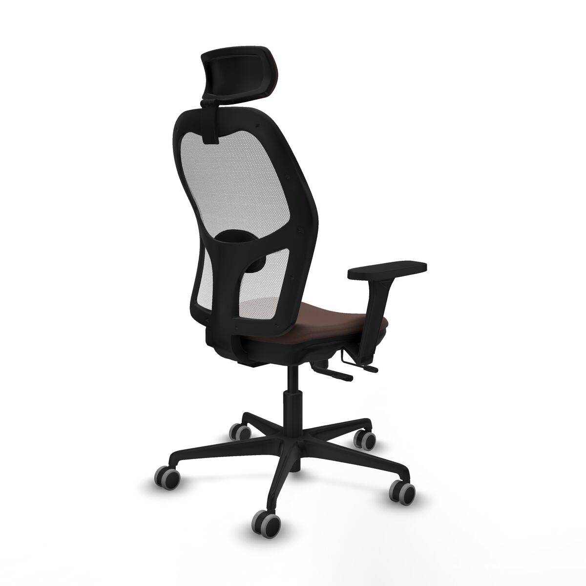Silla de Oficina con Cabecero Jorquera Piqueras y Crespo 3D036G2 Marrón oscuro
