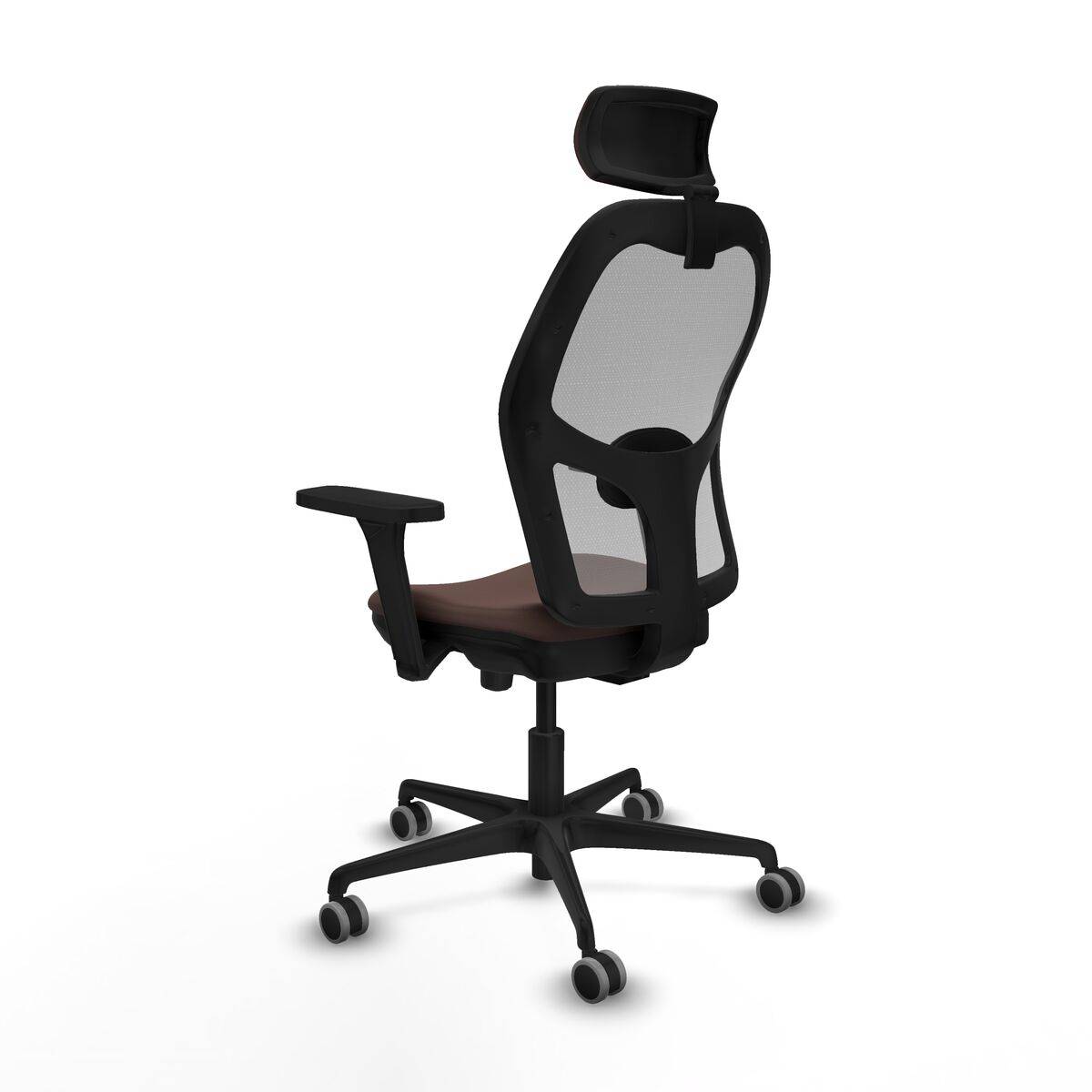 Silla de Oficina con Cabecero Jorquera Piqueras y Crespo 3D036G2 Marrón oscuro