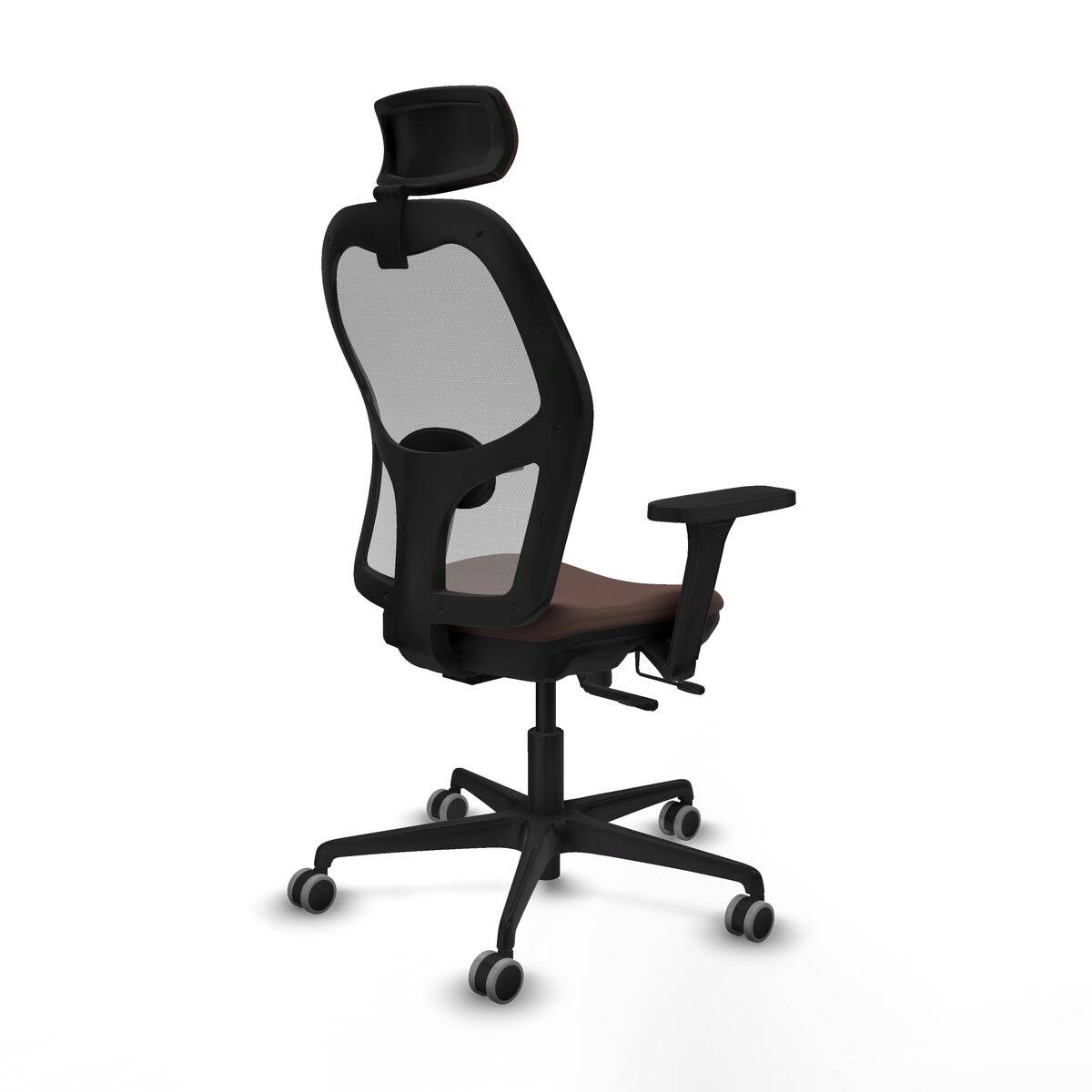 Silla de Oficina con Cabecero Jorquera Piqueras y Crespo 3D036G2 Marrón oscuro