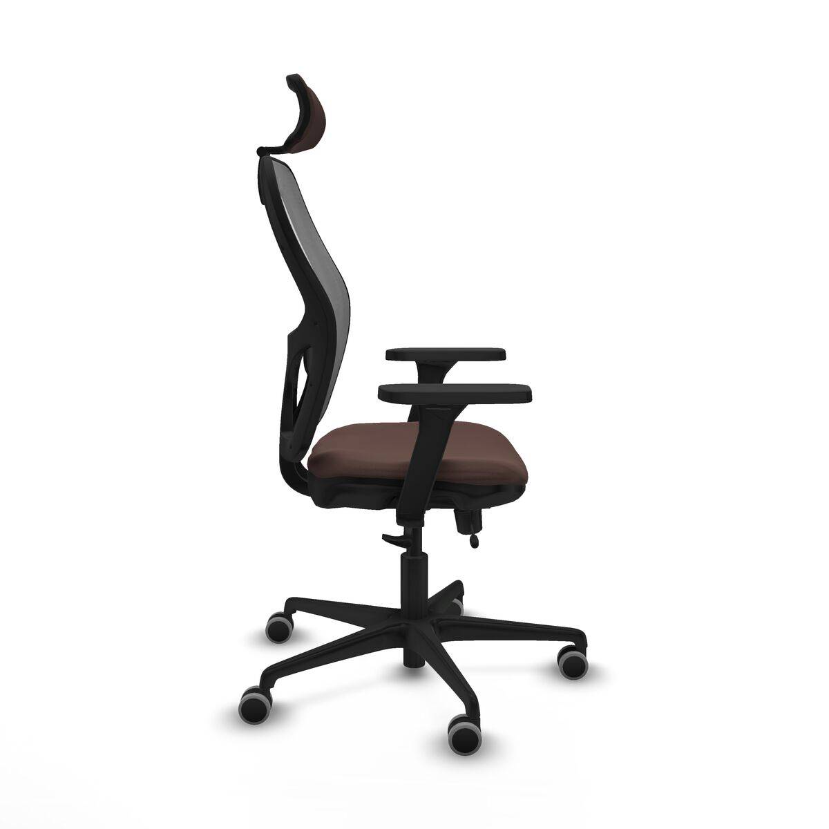 Silla de Oficina con Cabecero Jorquera Piqueras y Crespo 3D036G2 Marrón oscuro