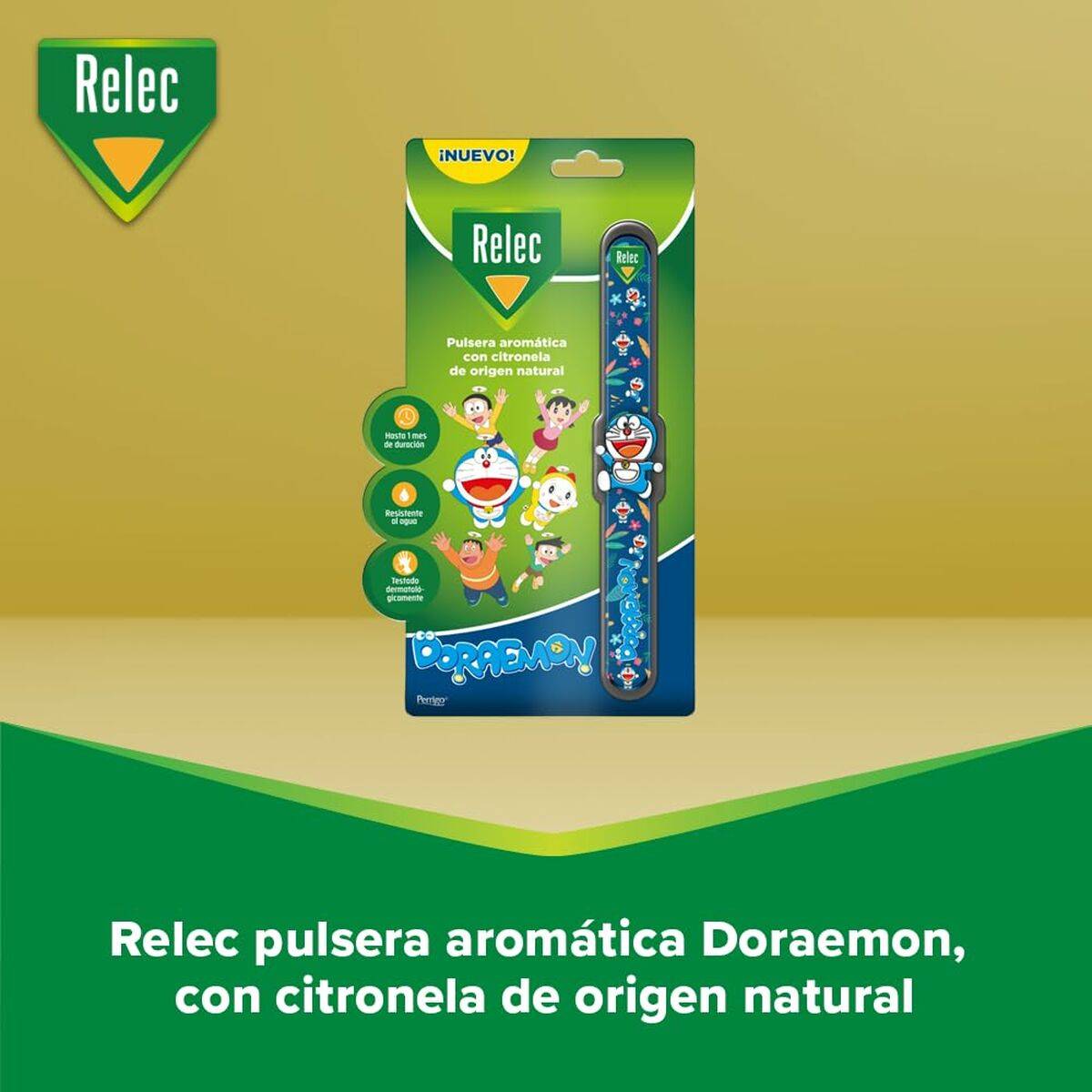 Pulsera Antimosquitos de Citronela Relec Doraemon