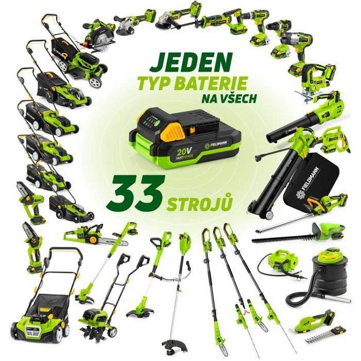 Cortacésped Fieldmann 20 V 37 cm