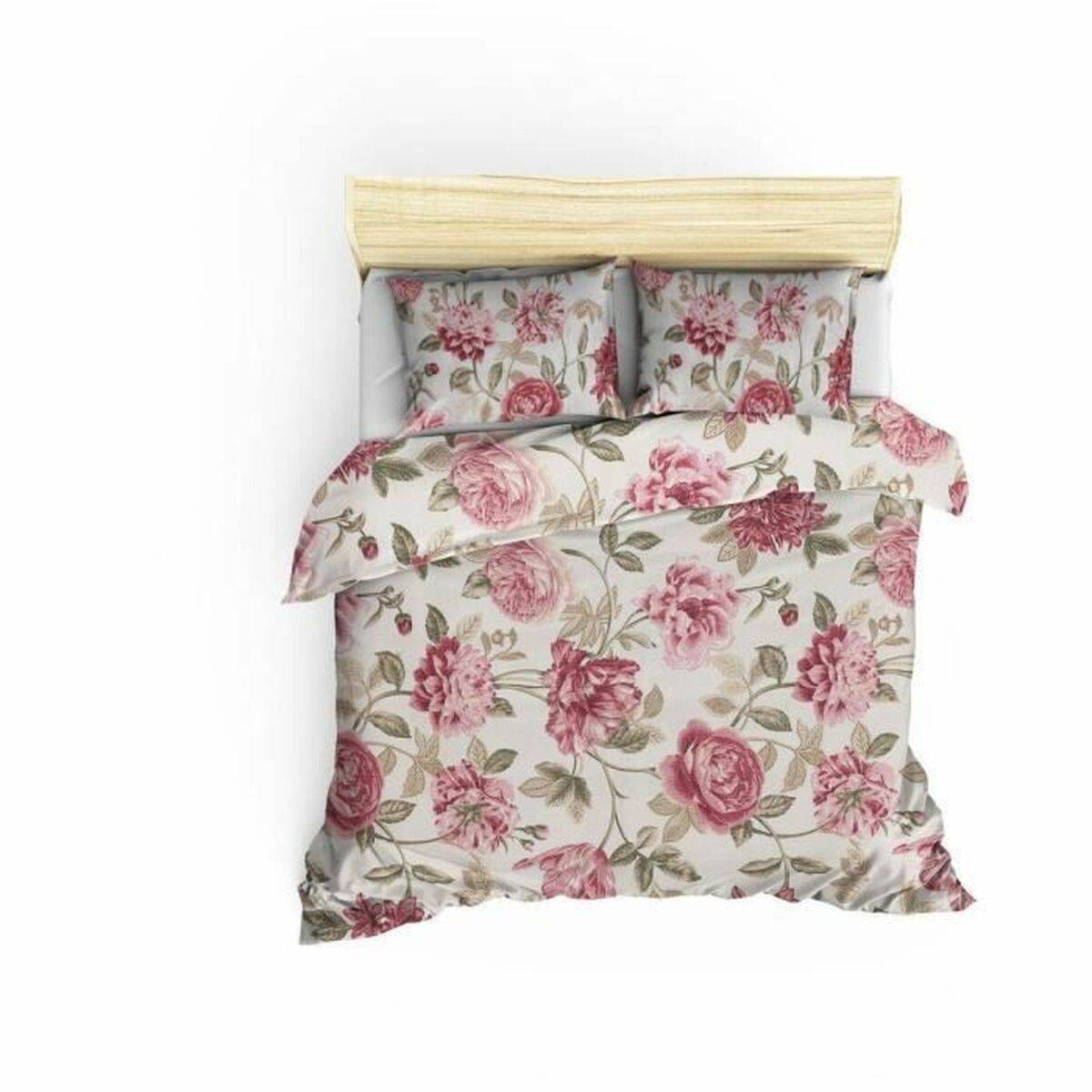 Juego de funda nórdica Crema Cama de 200 3 Piezas