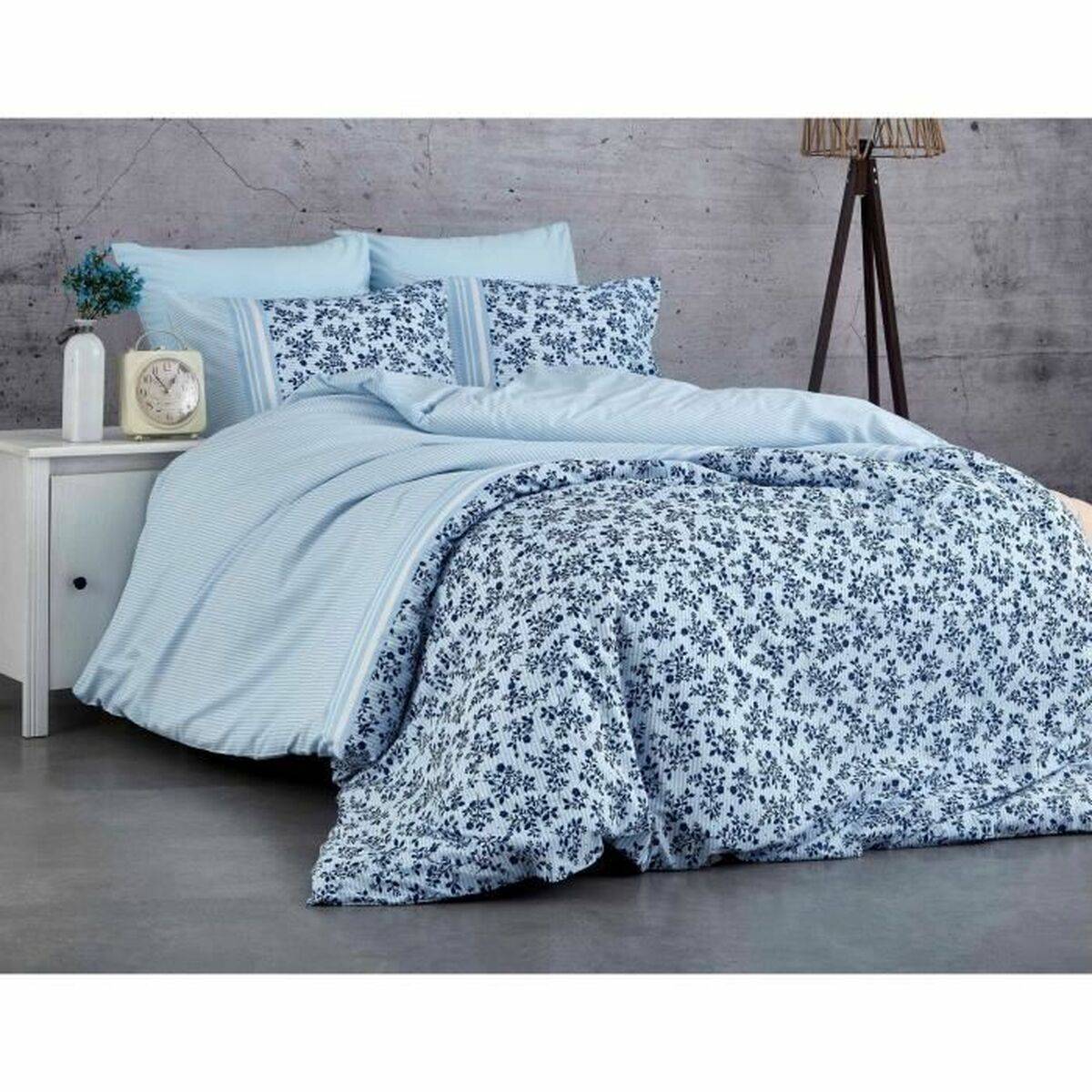 Juego de funda nórdica Azul Cama de 200 3 Piezas