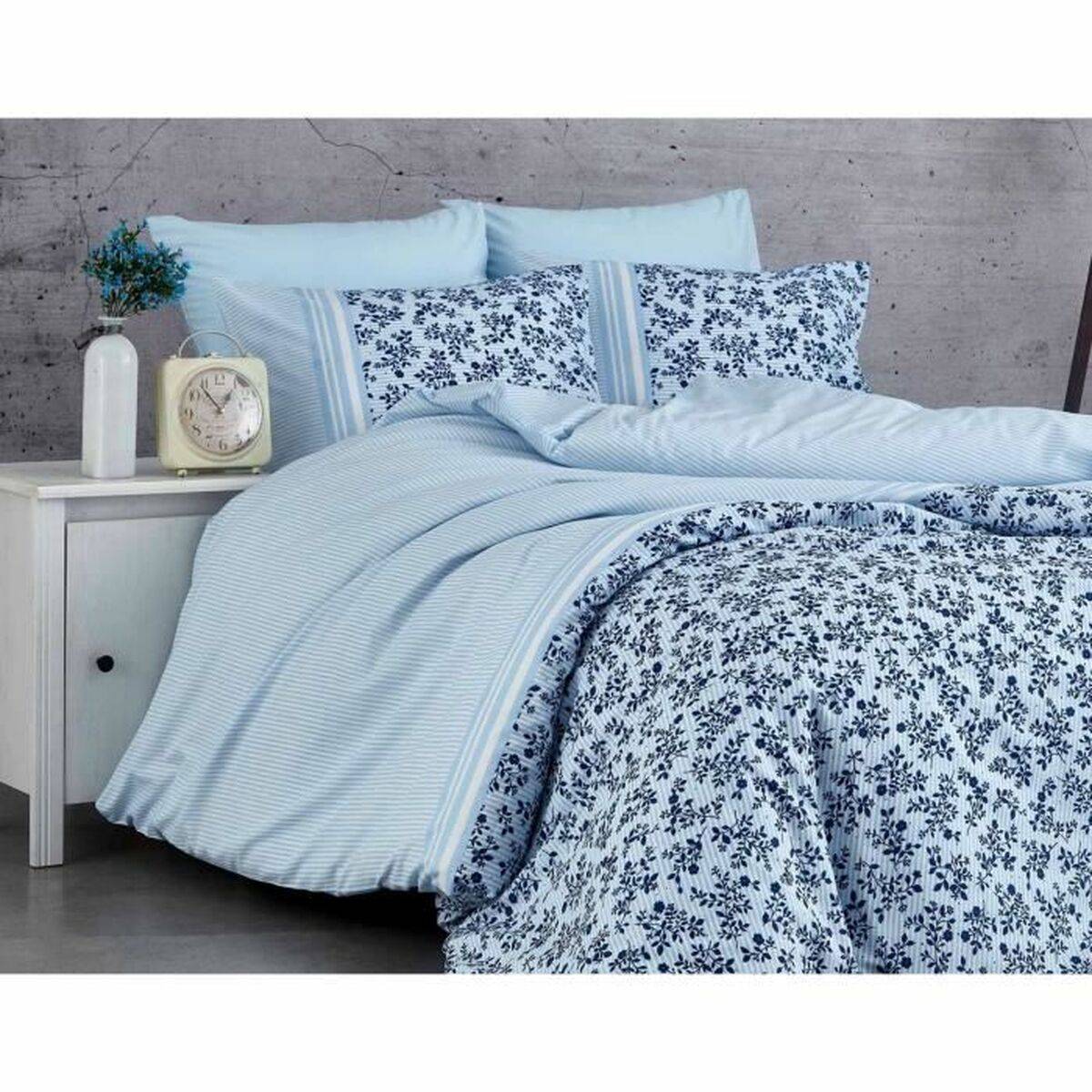 Juego de funda nórdica Azul Cama de 200 3 Piezas