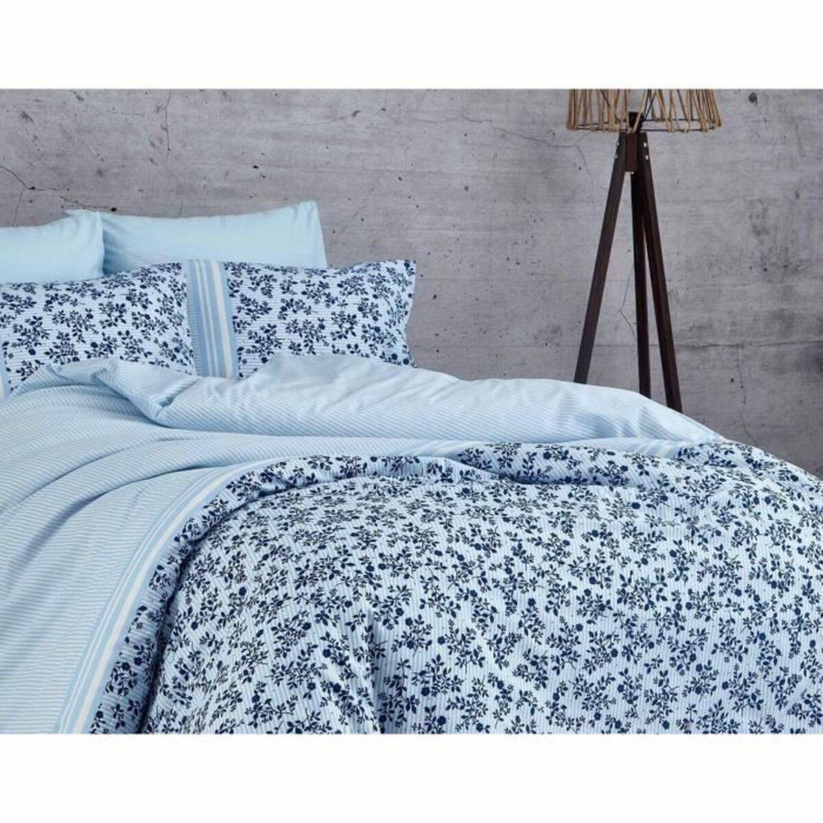 Juego de funda nórdica Azul Cama de 200 3 Piezas