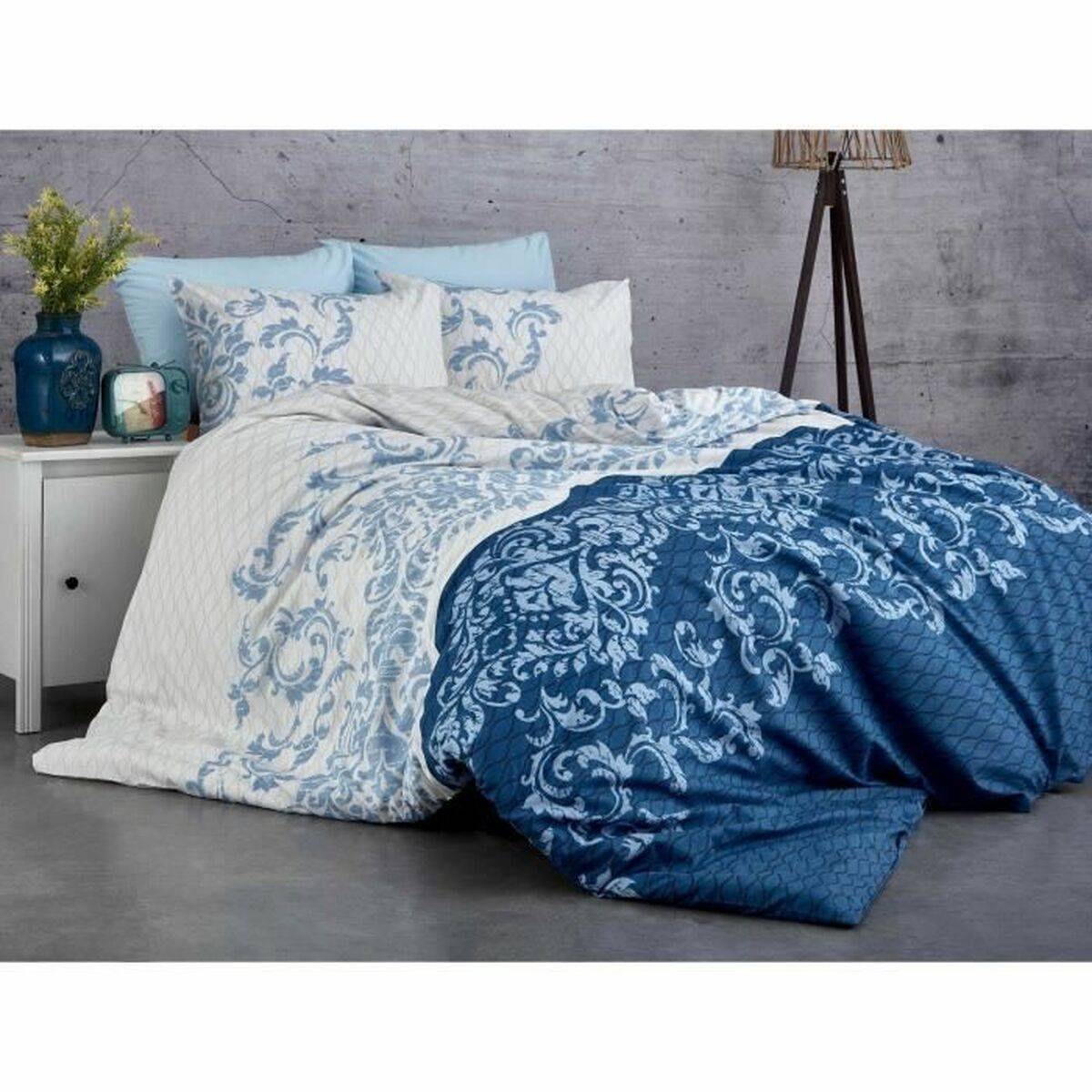 Juego de funda nórdica Azul Cama de 200 3 Piezas