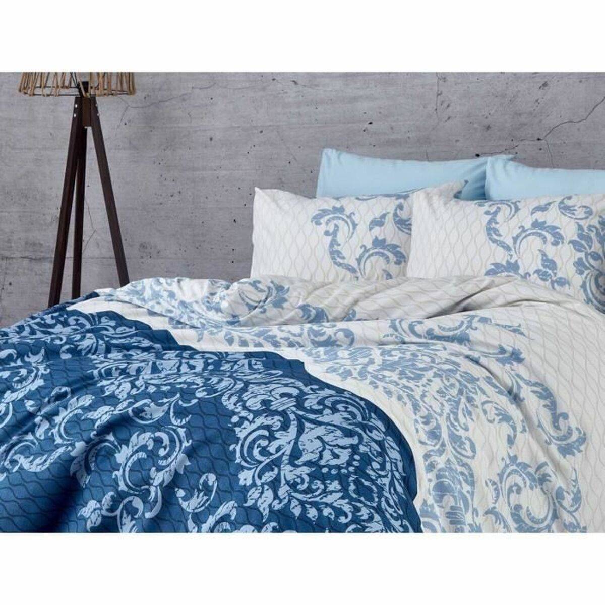 Juego de funda nórdica Azul Cama de 200 3 Piezas