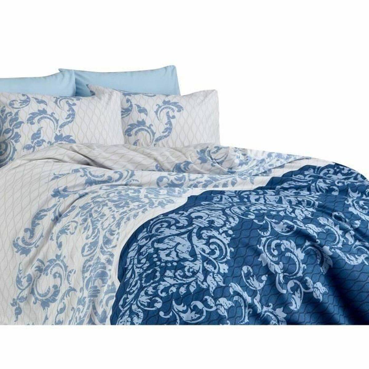 Juego de funda nórdica Azul Cama de 200 3 Piezas