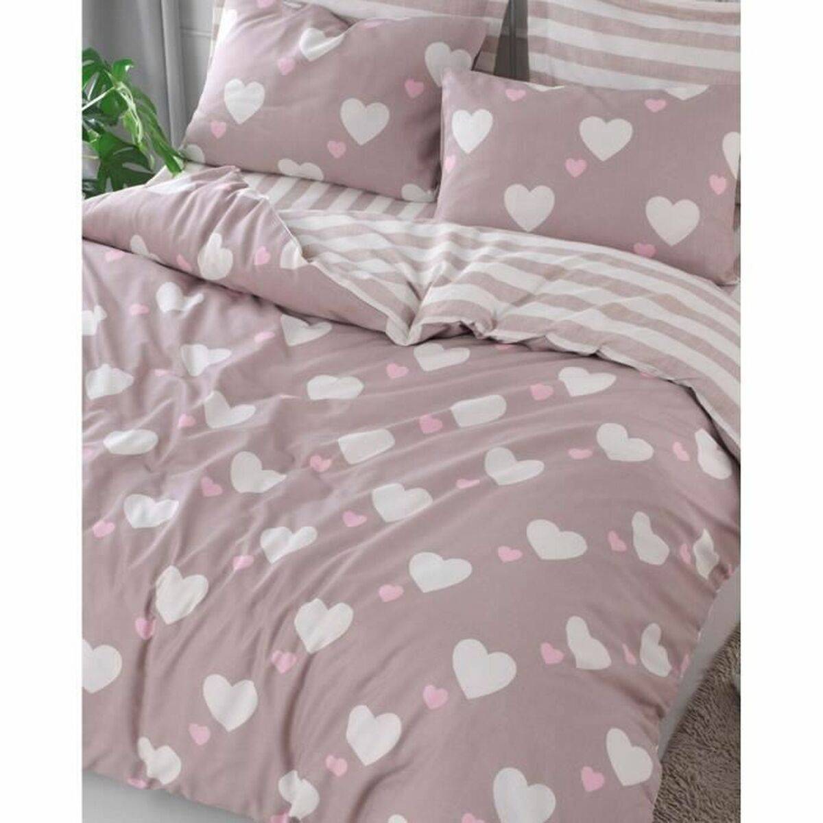 Juego de funda nórdica Rosa Cama de 200 3 Piezas