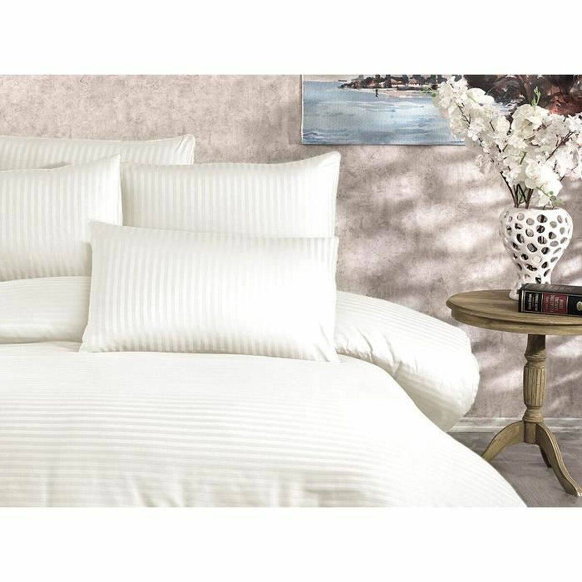 Juego de funda nórdica Crema Cama de 200 3 Piezas