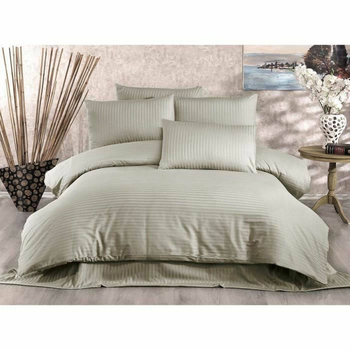 Juego de funda nórdica Beige Cama de 200 3 Piezas