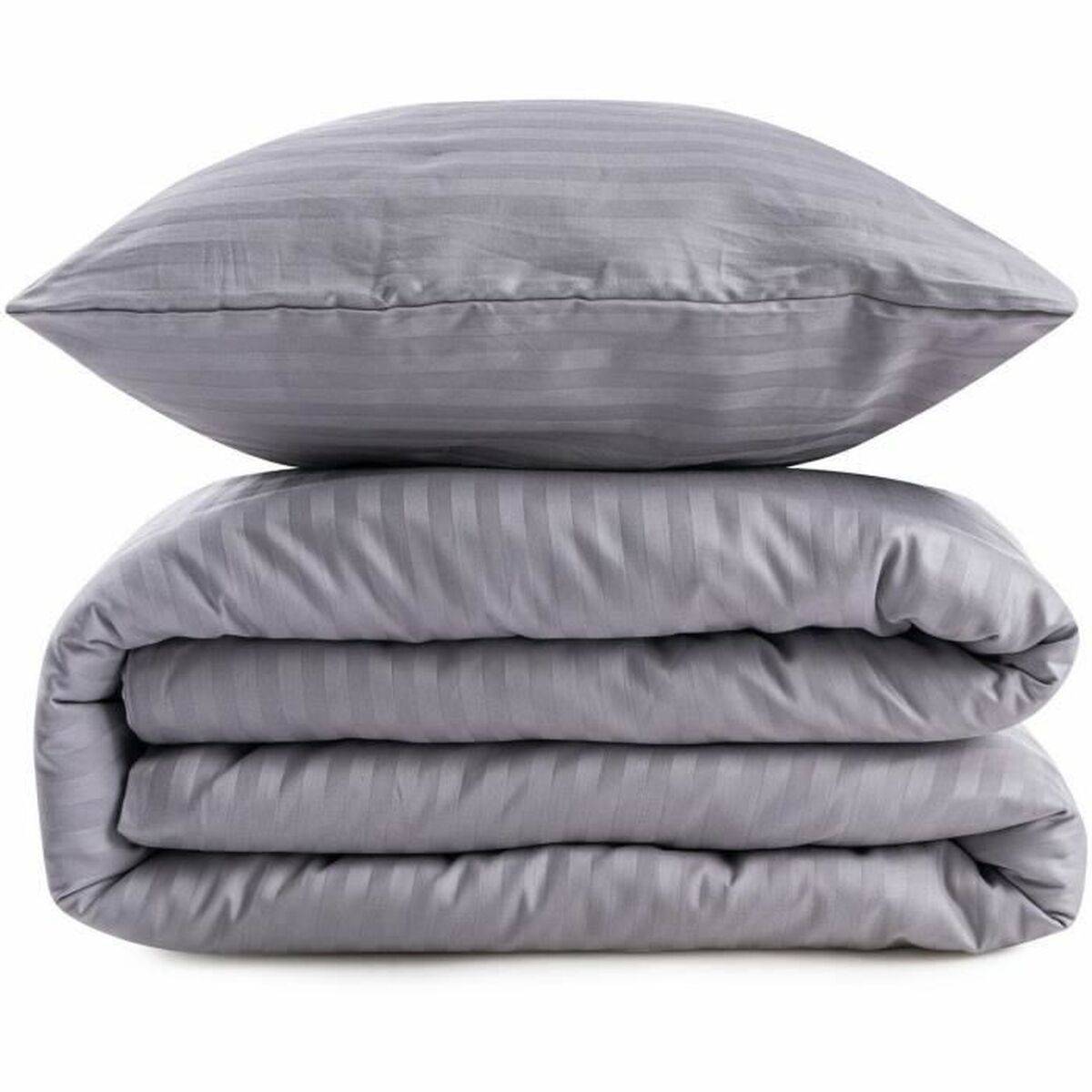 Juego de funda nórdica Gris Cama de 200 3 Piezas