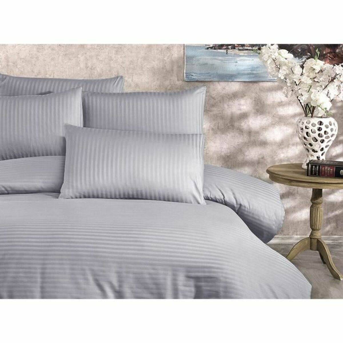 Juego de funda nórdica Gris Cama de 200 3 Piezas
