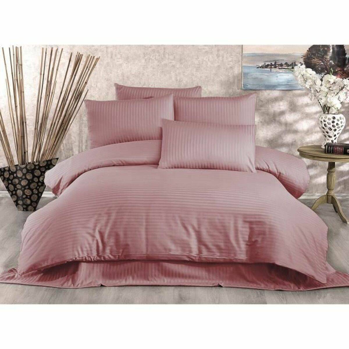 Juego de funda nórdica Beige Cama de 200 3 Piezas