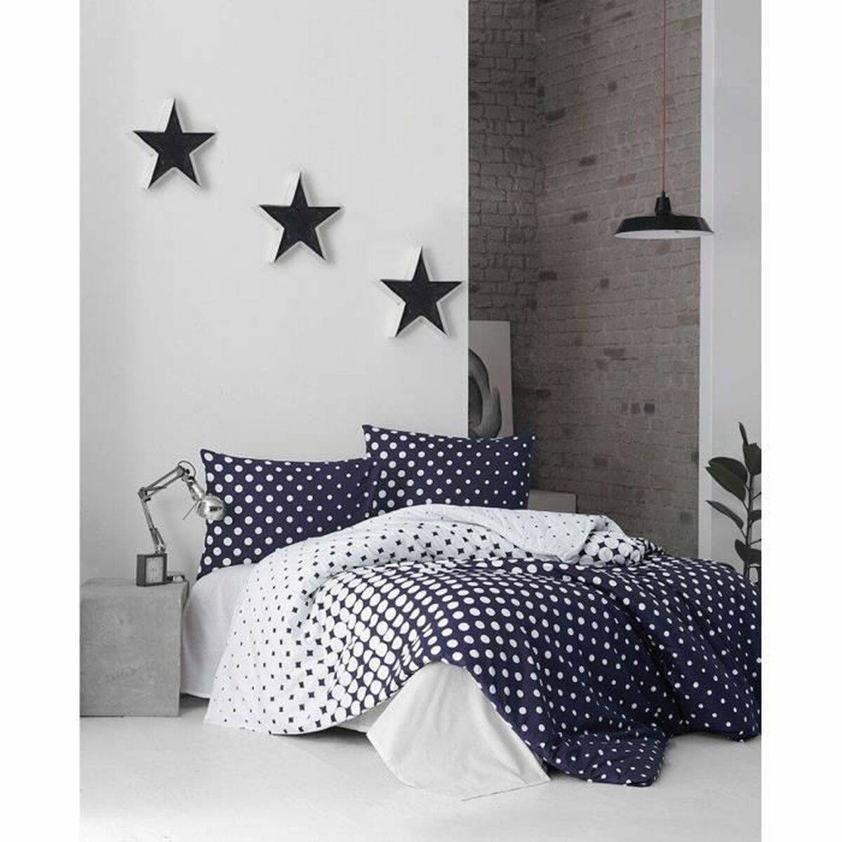 Juego de funda nórdica Azul Cama de 200 3 Piezas