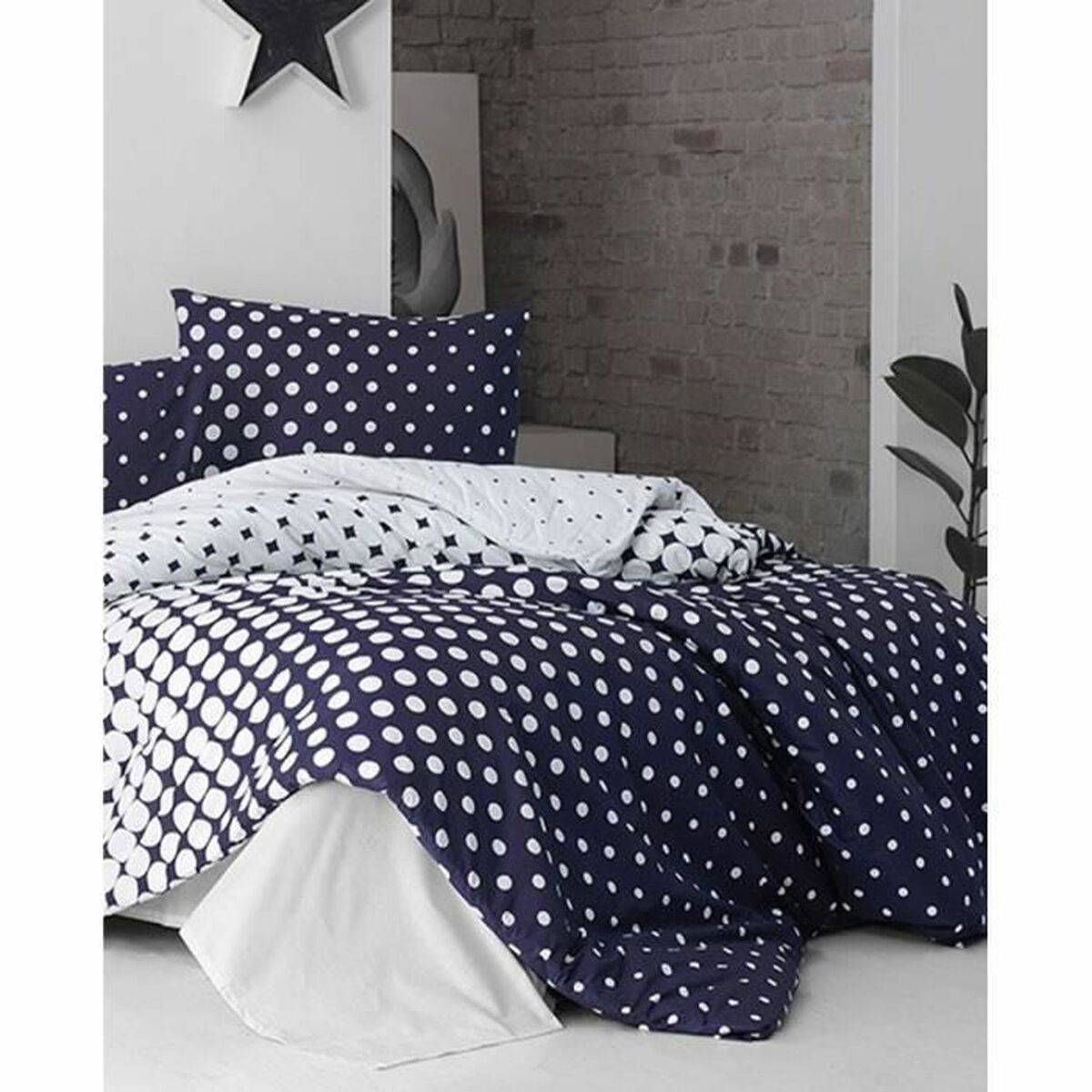 Juego de funda nórdica Azul Cama de 200 3 Piezas
