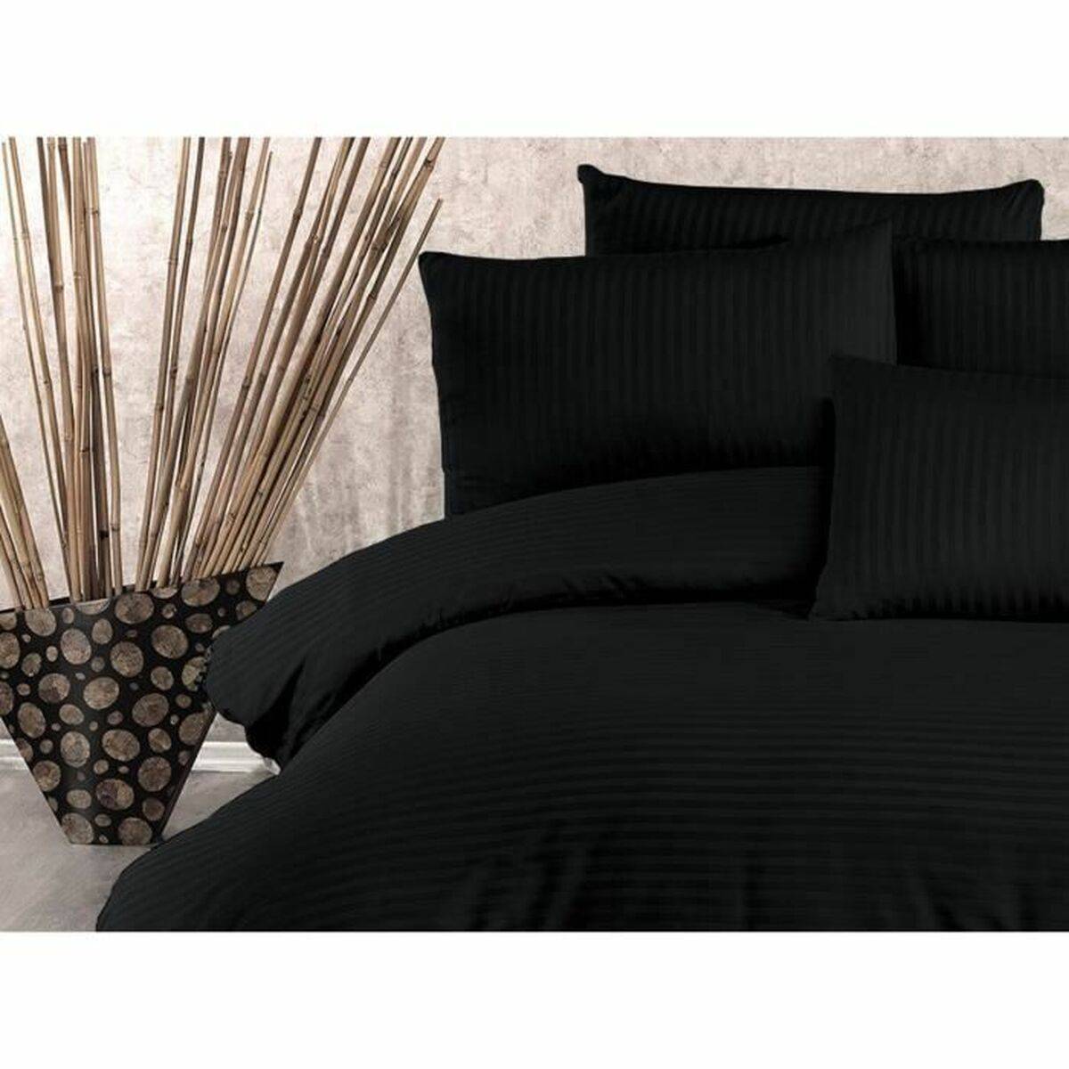 Juego de funda nórdica Negro Cama de 200 3 Piezas