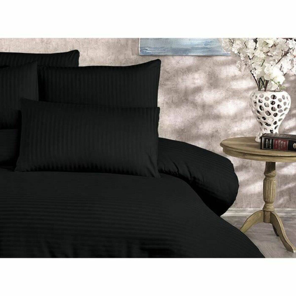 Juego de funda nórdica Negro Cama de 200 3 Piezas