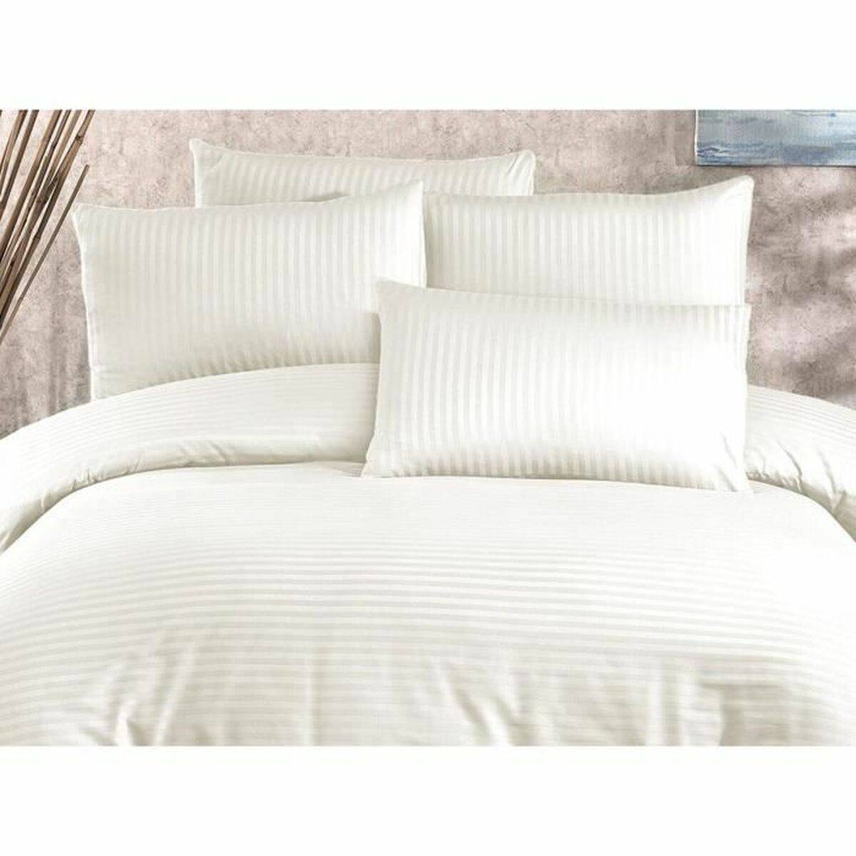 Juego de funda nórdica Crema Cama de 200 3 Piezas