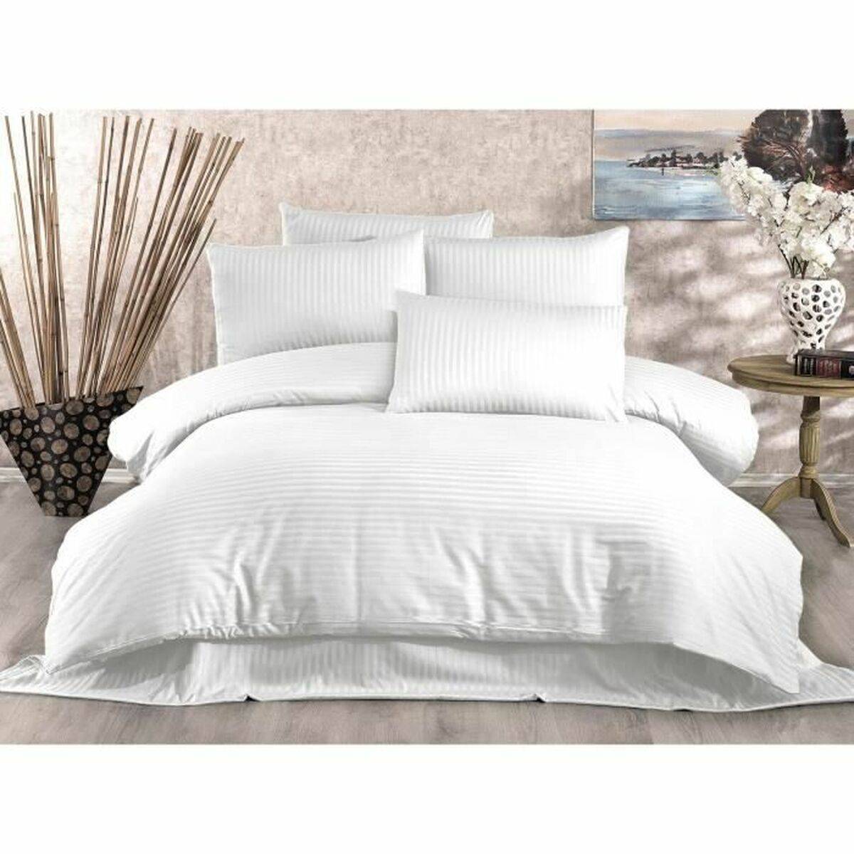 Juego de funda nórdica Blanco Cama de 200 3 Piezas