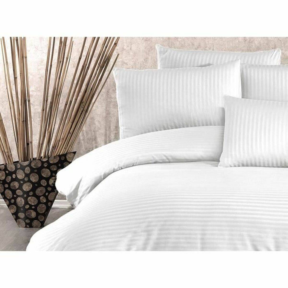 Juego de funda nórdica Blanco Cama de 200 3 Piezas