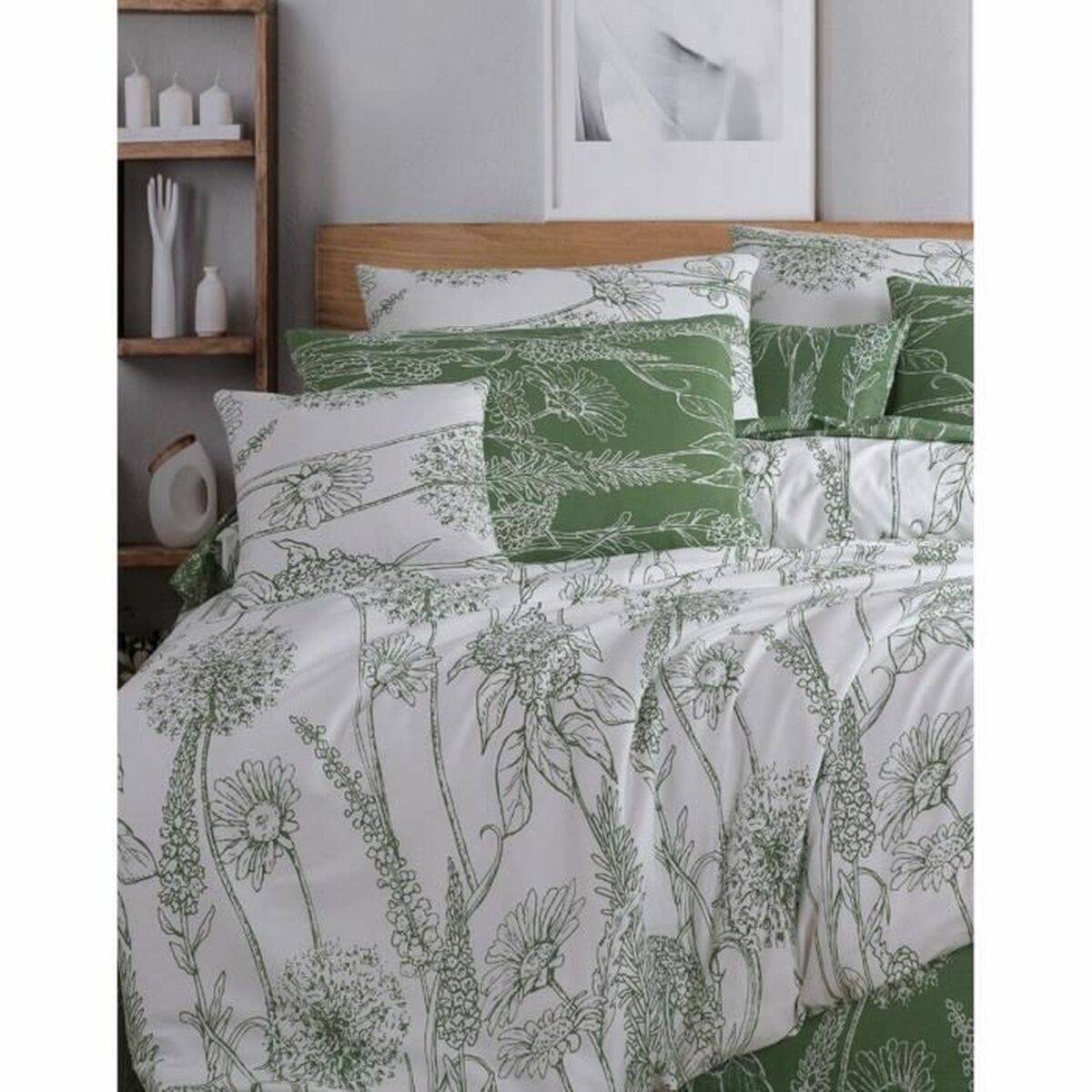Juego de funda nórdica Blanco Cama de 200 3 Piezas