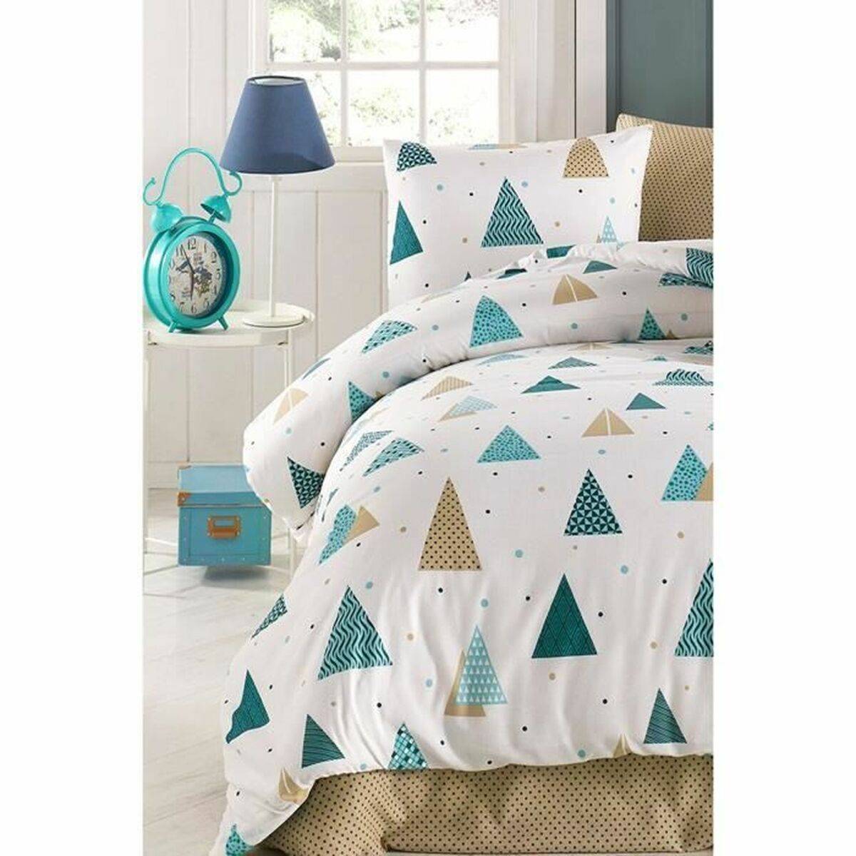 Juego de funda nórdica Blanco Cama de 200 3 Piezas