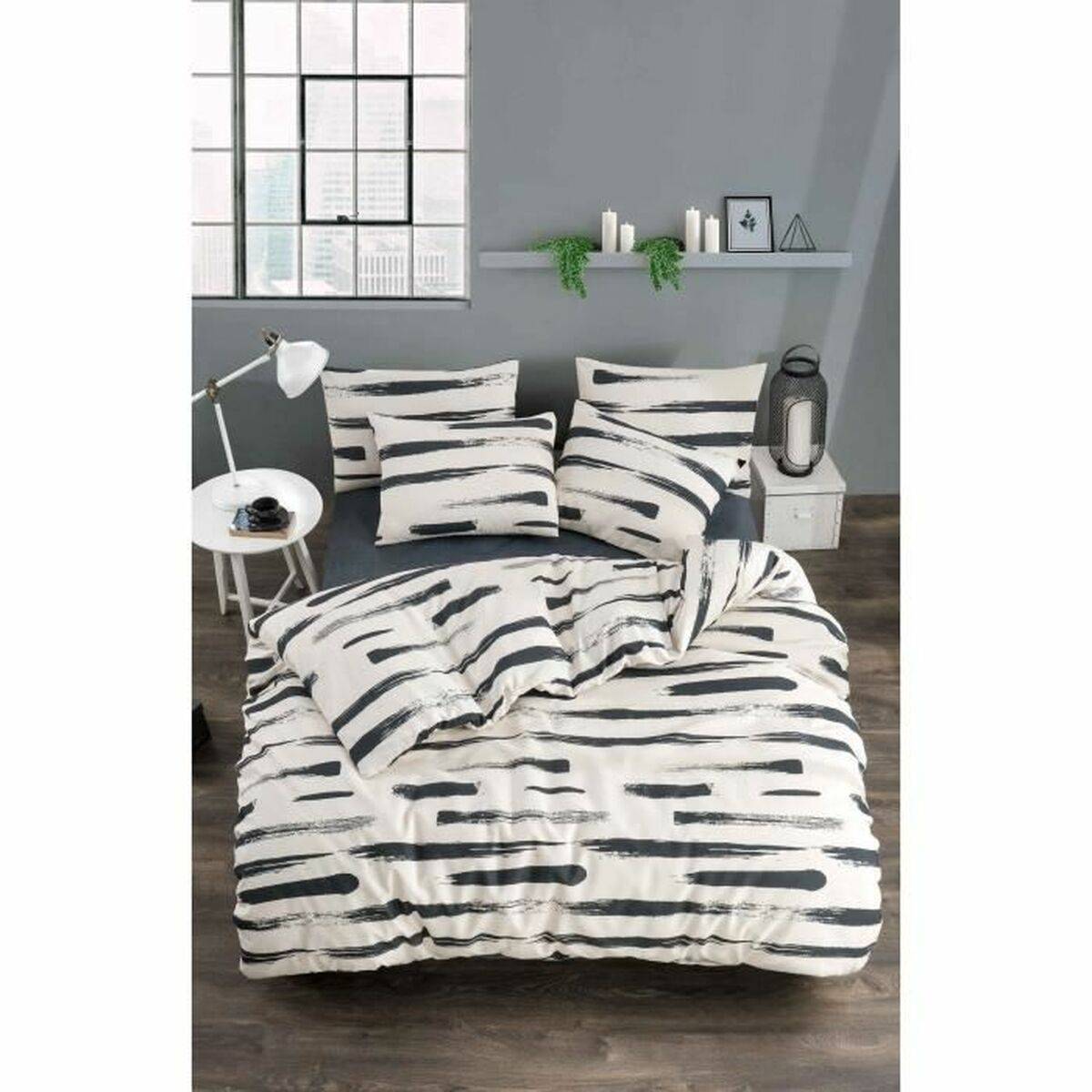 Juego de funda nórdica Blanco Cama de 200 3 Piezas