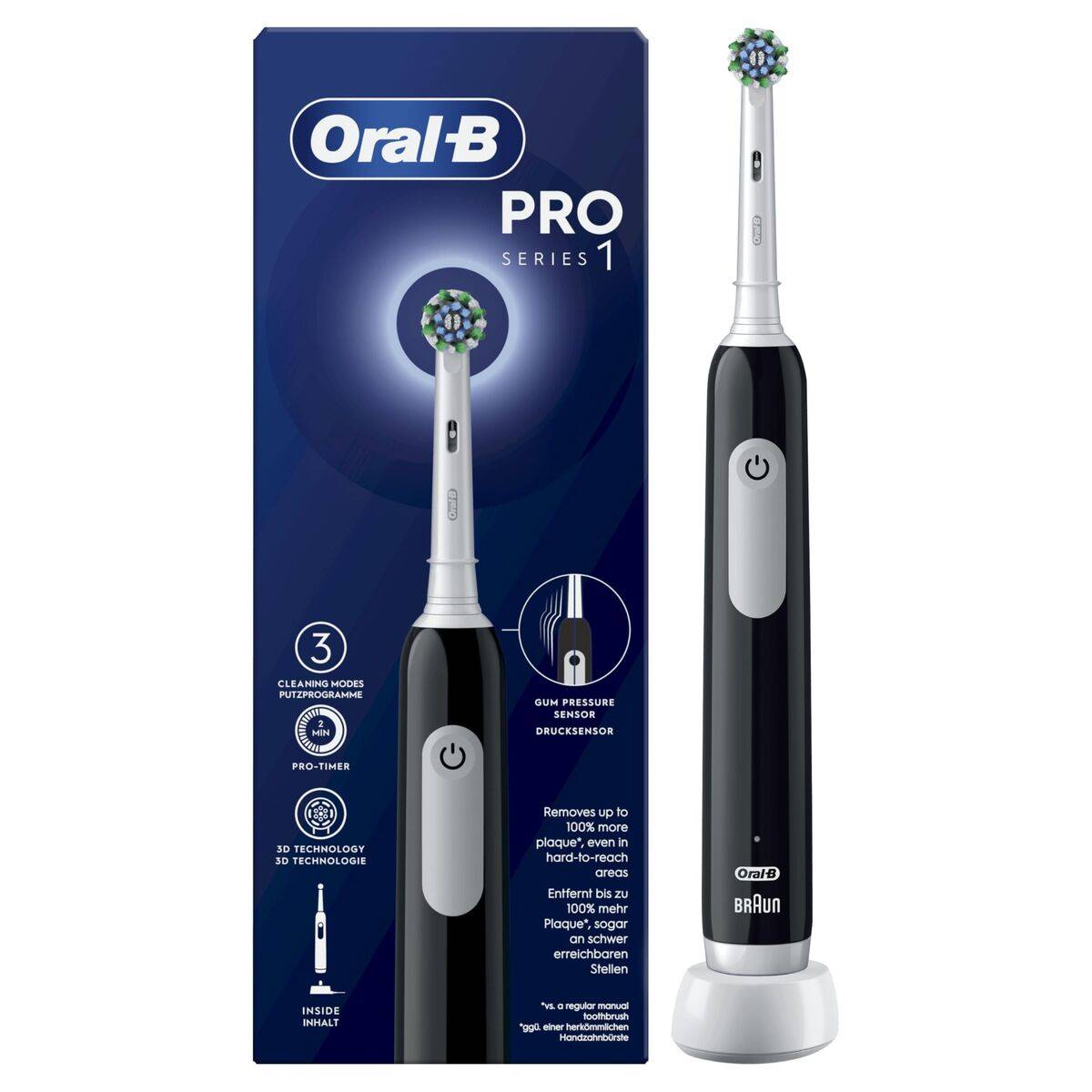 Cepillo de Dientes Eléctrico Braun Pro 1 Negro