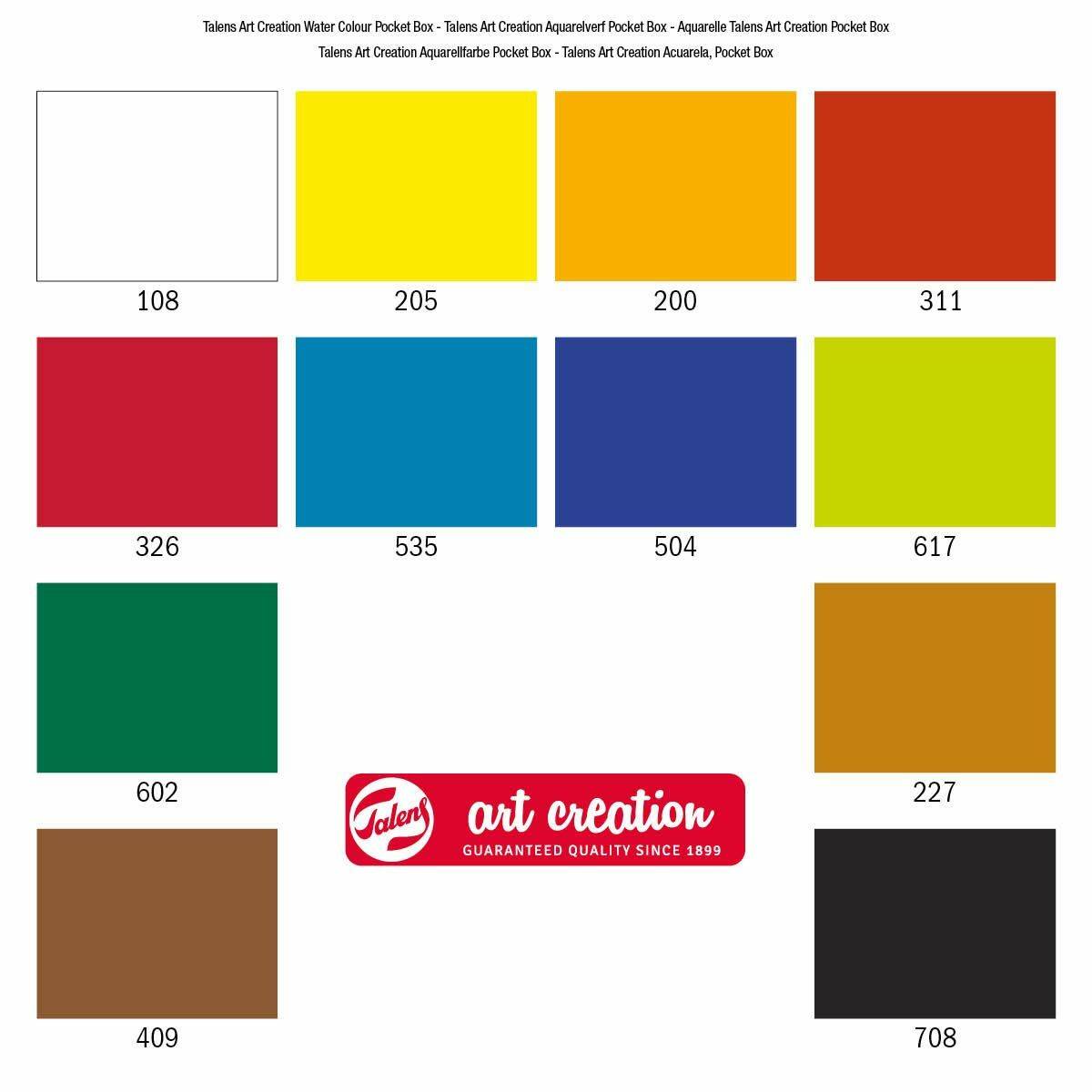Set de Pinturas Acuarela Talens Art Creation POCKET BOX