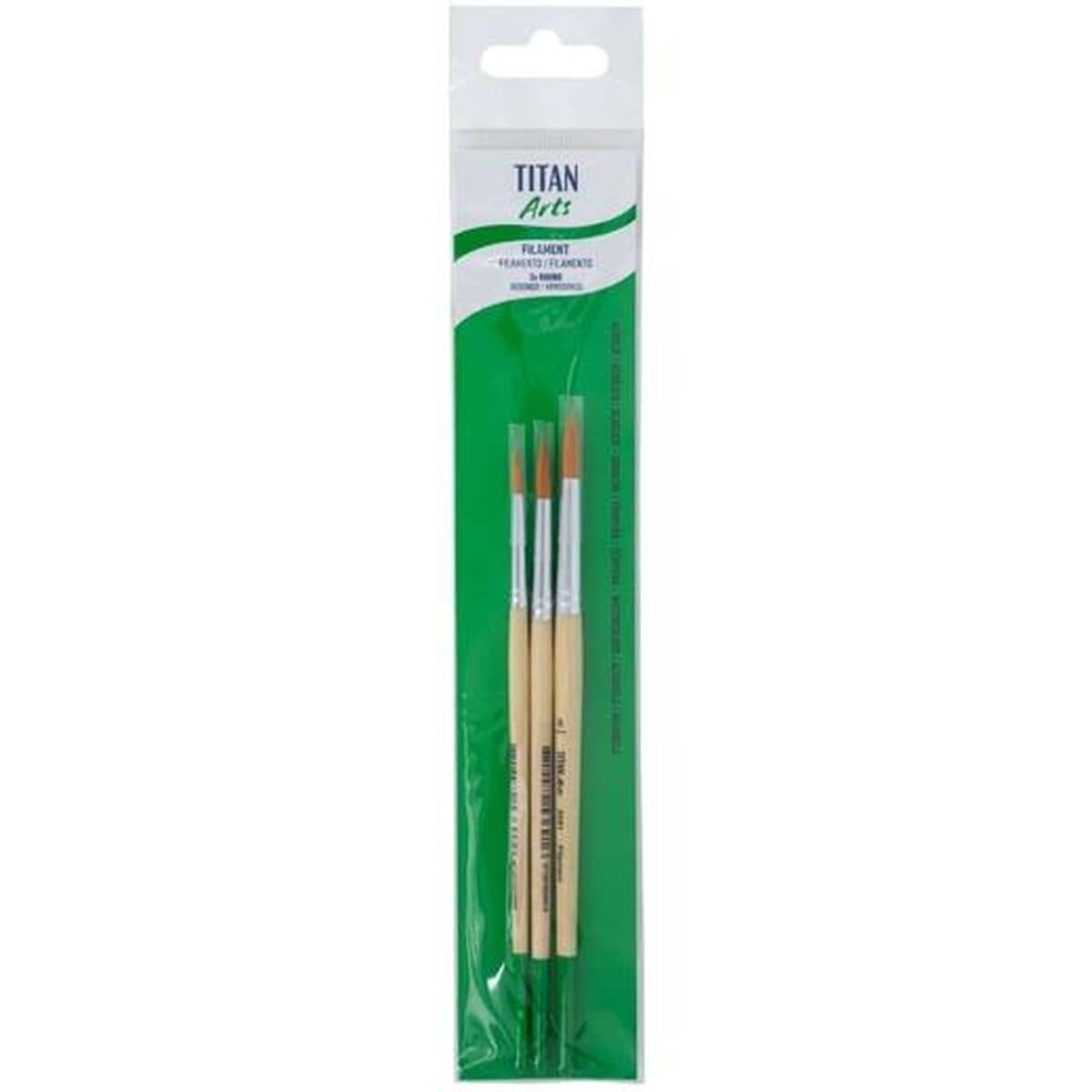 Pinceles Titan Arts 258/4-6-8 3 Piezas (5 Unidades)