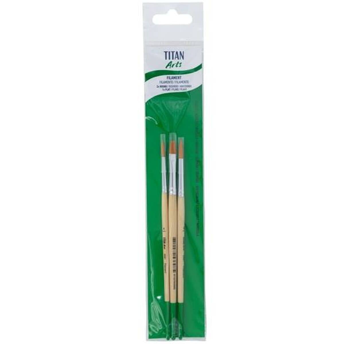 Pinceles Titan Arts 3 Piezas (5 Unidades)