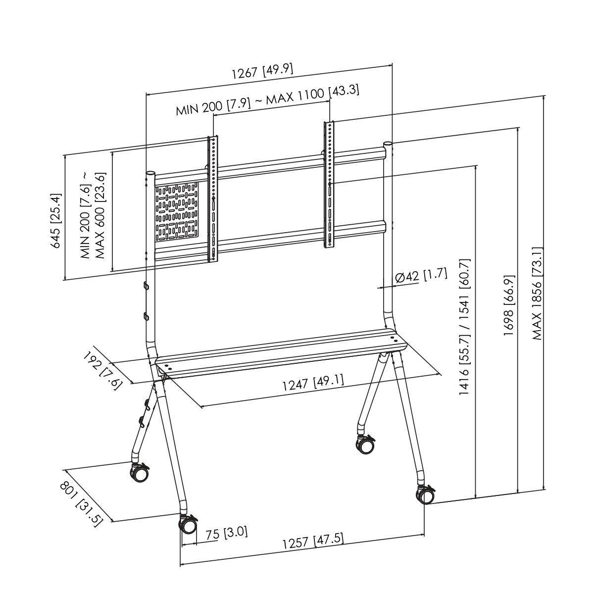 Soporte de Mesa para Pantalla Vogel's 7410210 65" 98"